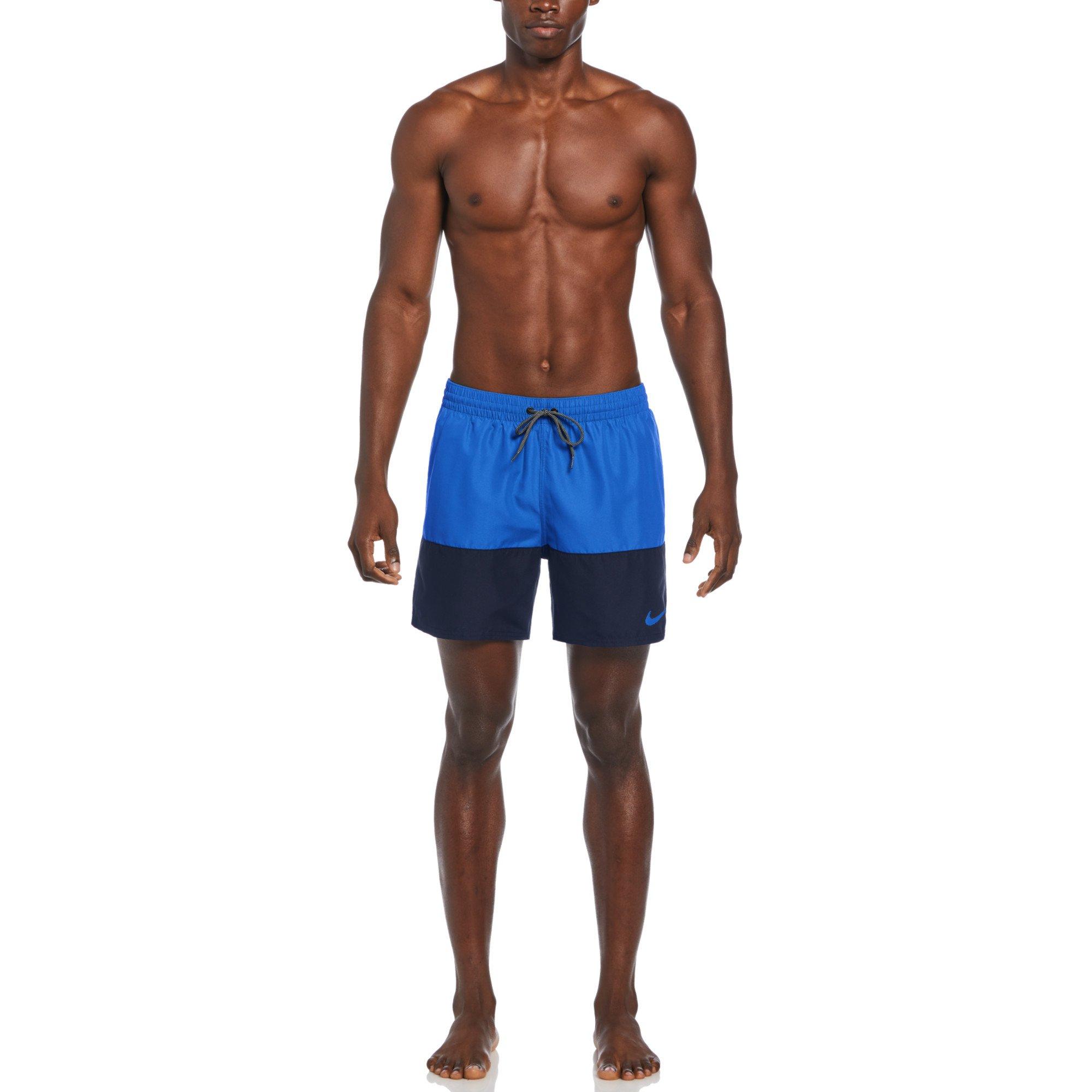 Nike Men's Swim Split 5" Brief-Lined Volley Swim Shorts - ROYAL Thumbnail View 6