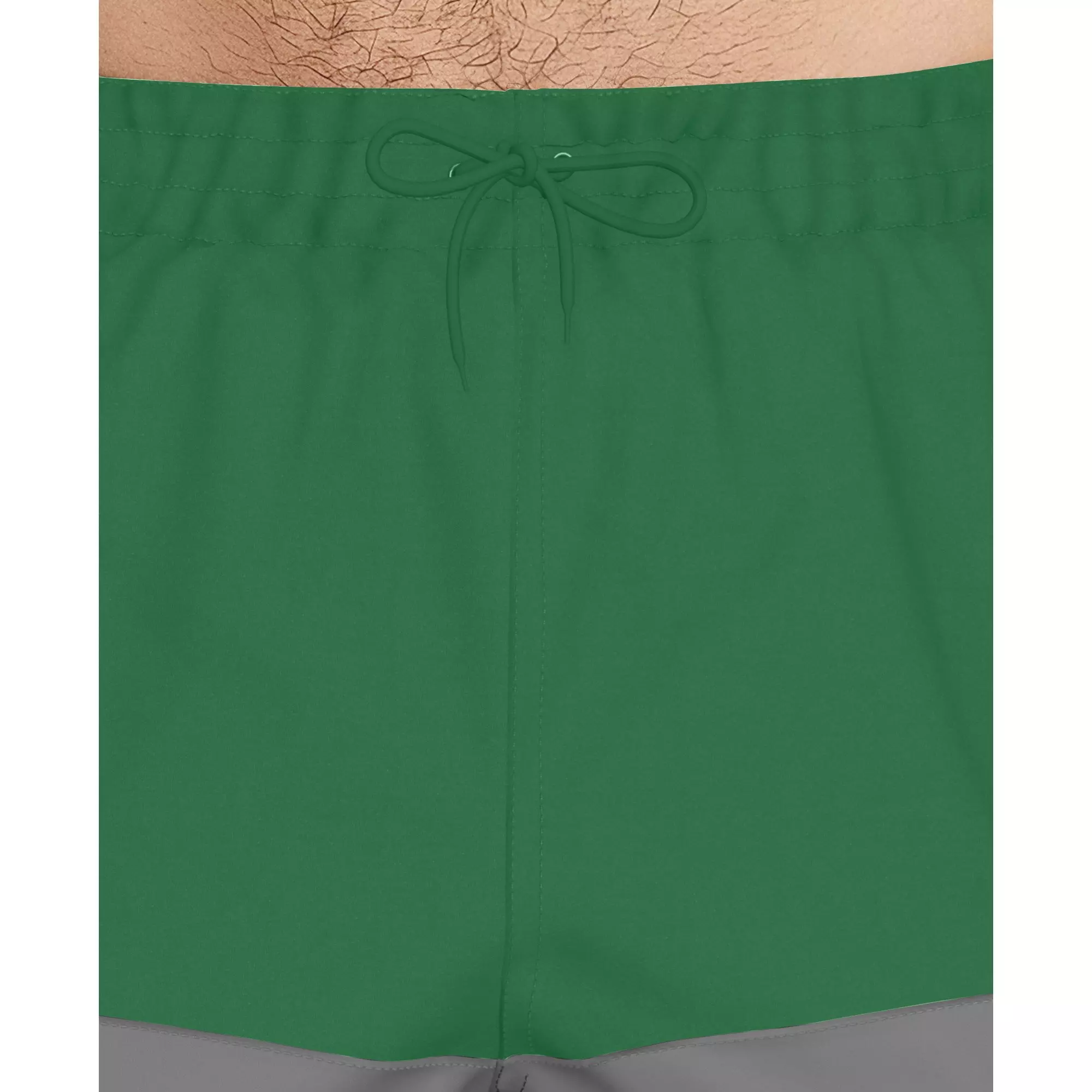 Nike Men's Swim Split 5" Brief-Lined Volley Swim Shorts - GREEN/GREY