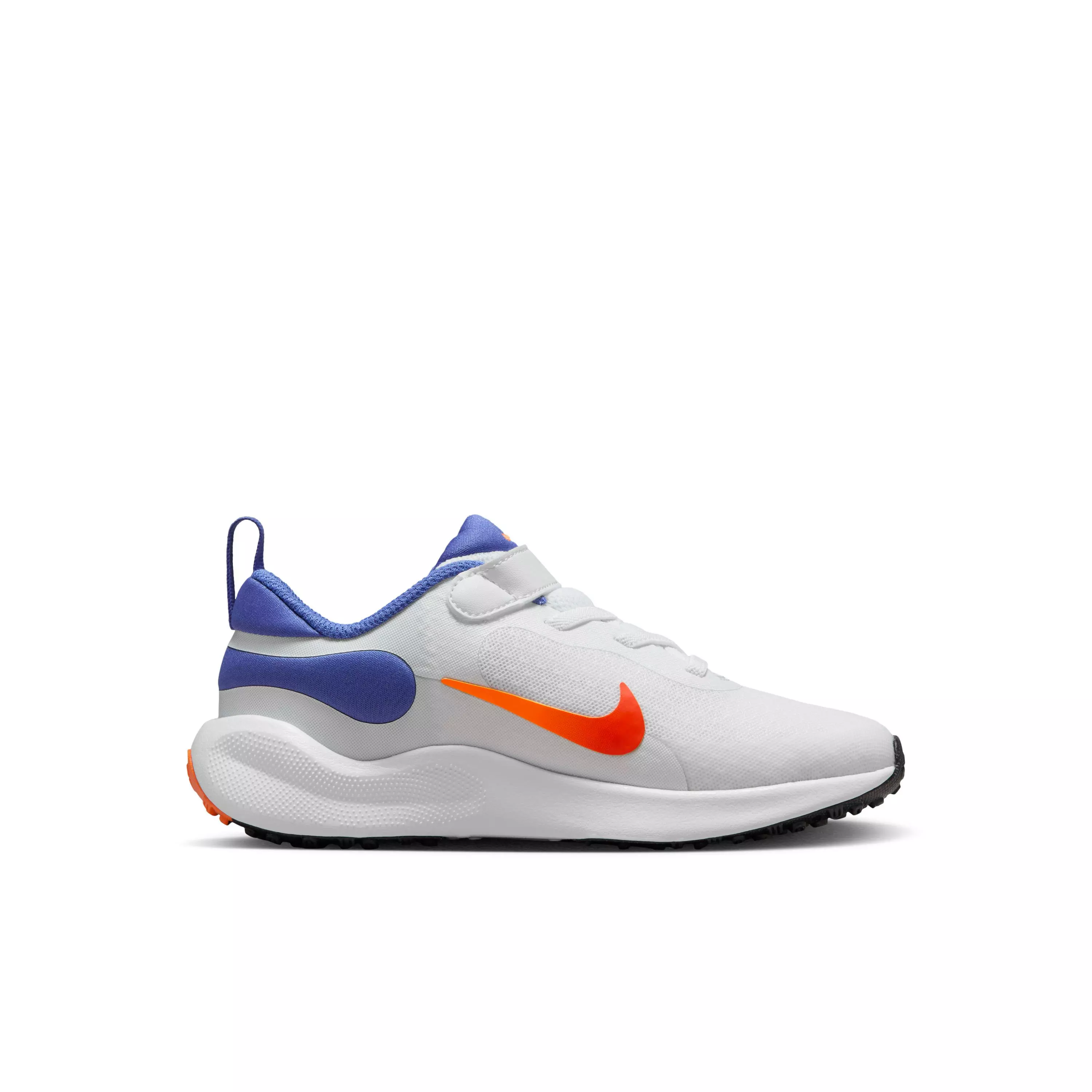 Nike Revolution 7 "White/Astronomy Blue/Total Orange/Team Orange" Preschool Boys' Running Shoe - WHITE/BLUE/ORANGE/ORANGE