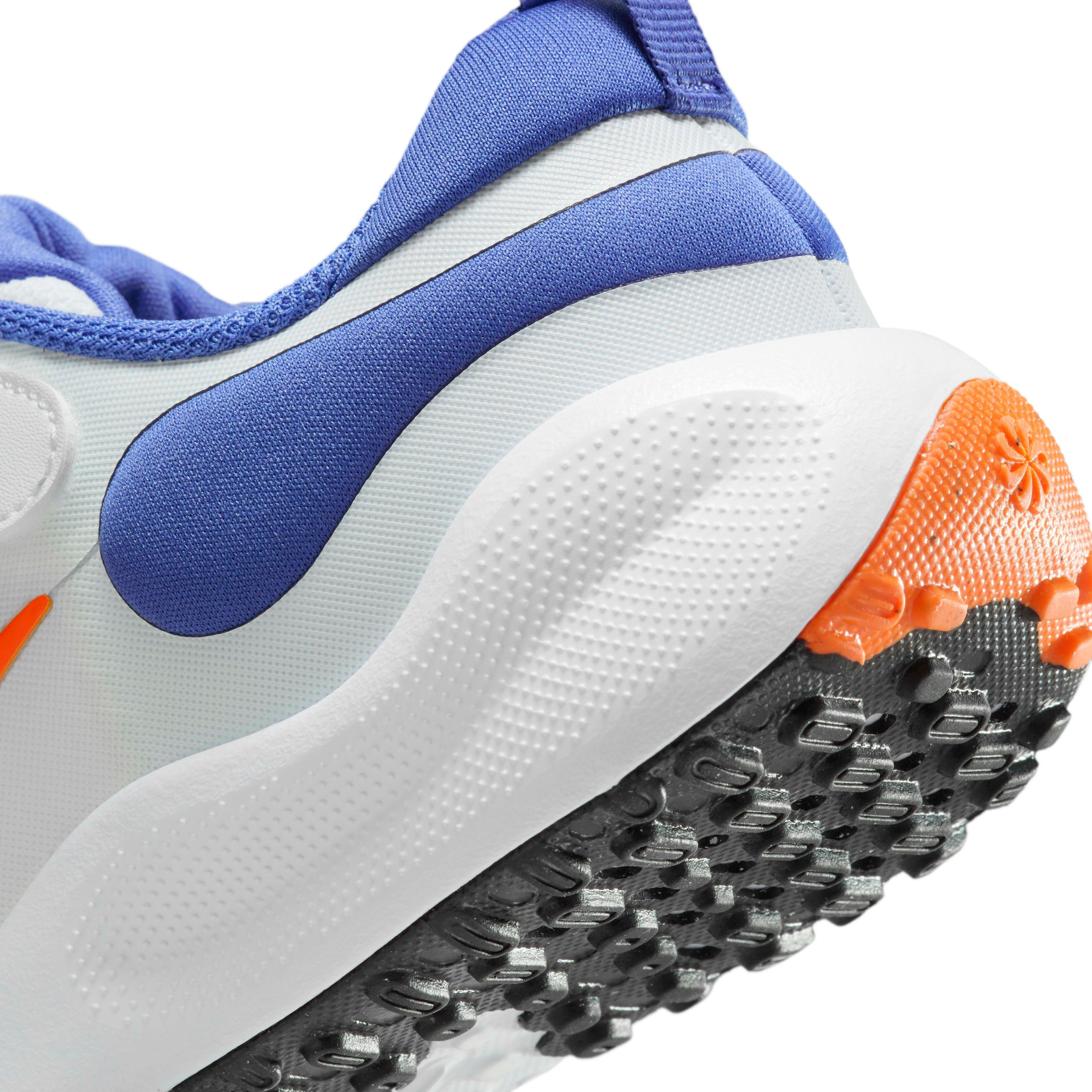 Nike Revolution 7 Preschool Boys' "White/Astronomy Blue/Total Orange/Team Orange" Running Shoe