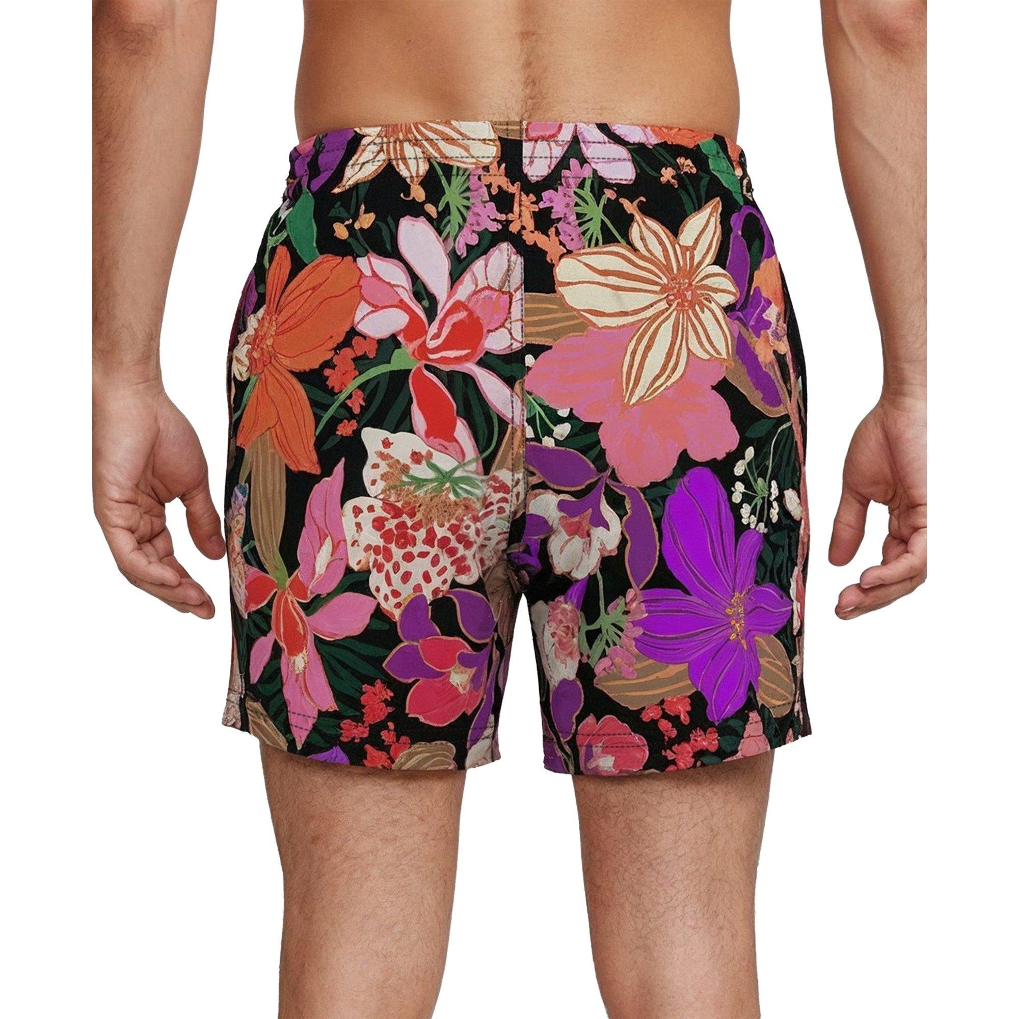 Nike Men's Swim Breaker Brief-Lined 5" Volley Swim Shorts - BLACK Thumbnail View 2