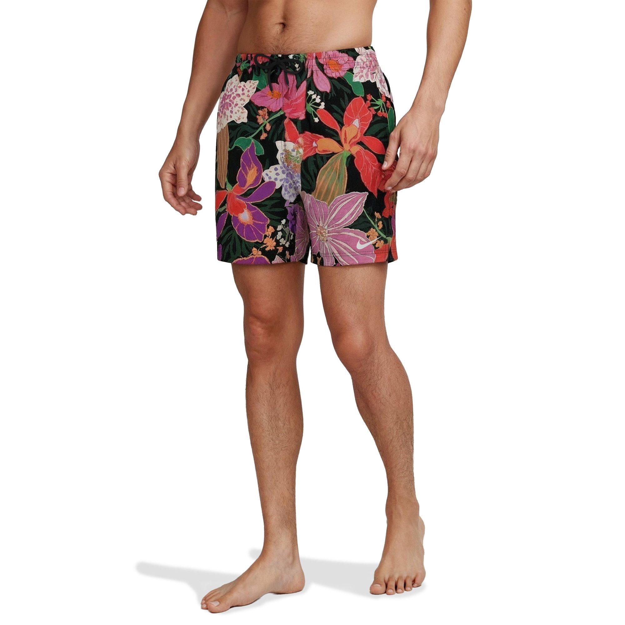 Nike Men's Swim Breaker Brief-Lined 5" Volley Swim Shorts - BLACK Thumbnail View 3