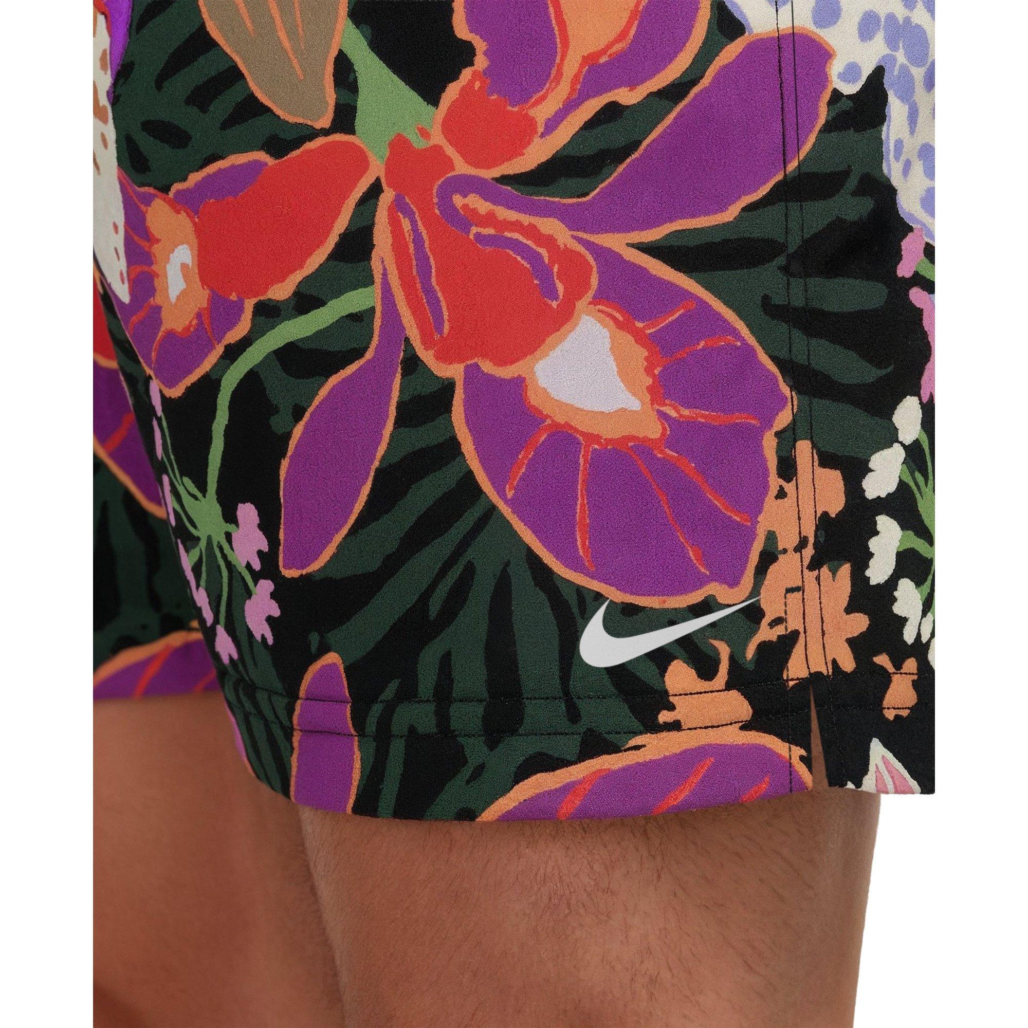 Nike Men's Swim Breaker Brief-Lined 5" Volley Swim Shorts - BLACK Thumbnail View 6