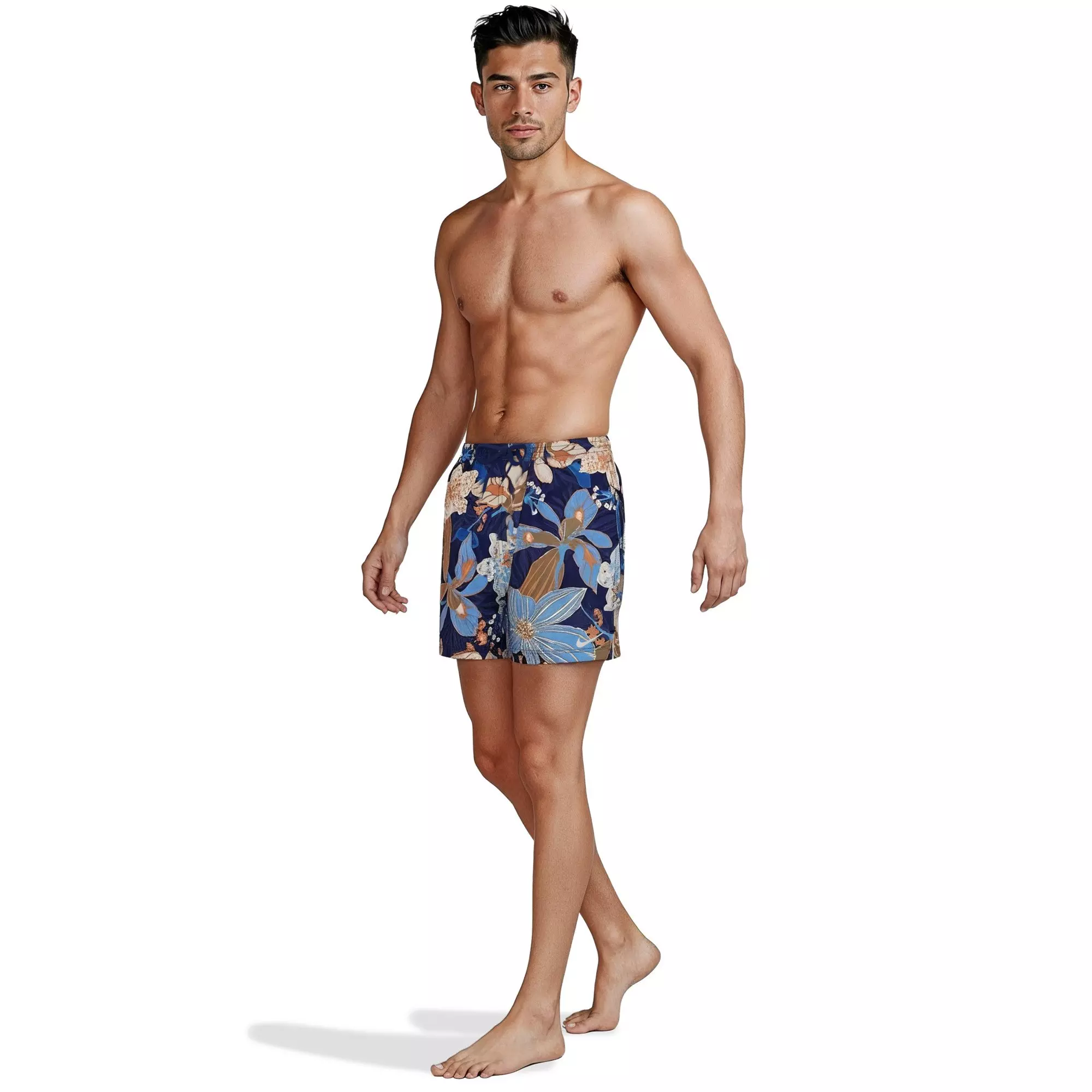 Nike Men's Swim Breaker Brief-Lined 5" Volley Swim Shorts - NAVY