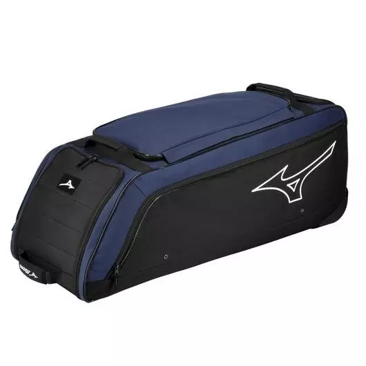 Mizuno Samurai Catcher's Wheel Bag - NAVY/BLACK