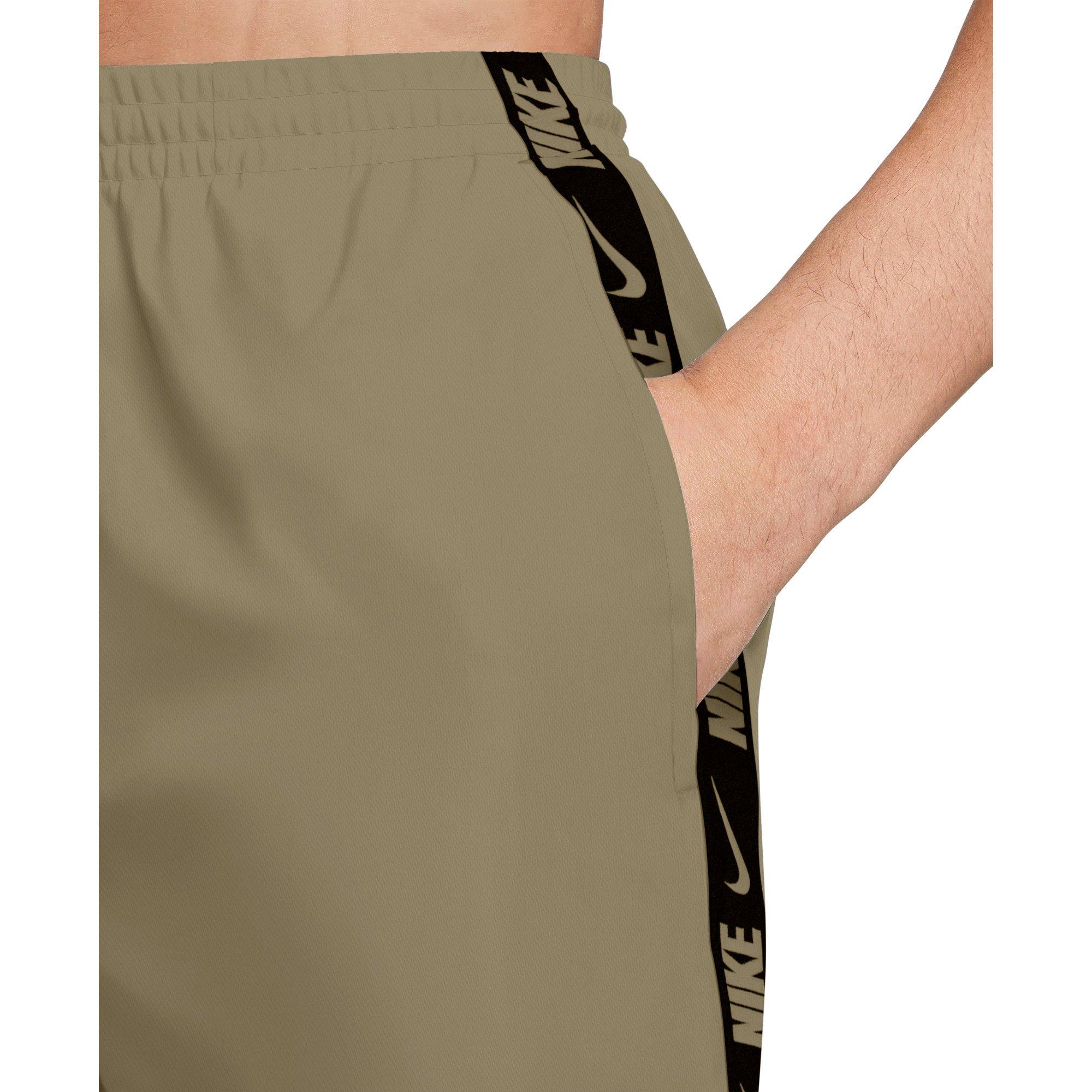 Nike Men's Swim Breaker 5" Brief-Lined Volley Swim Shorts - BEIGE Thumbnail View 4