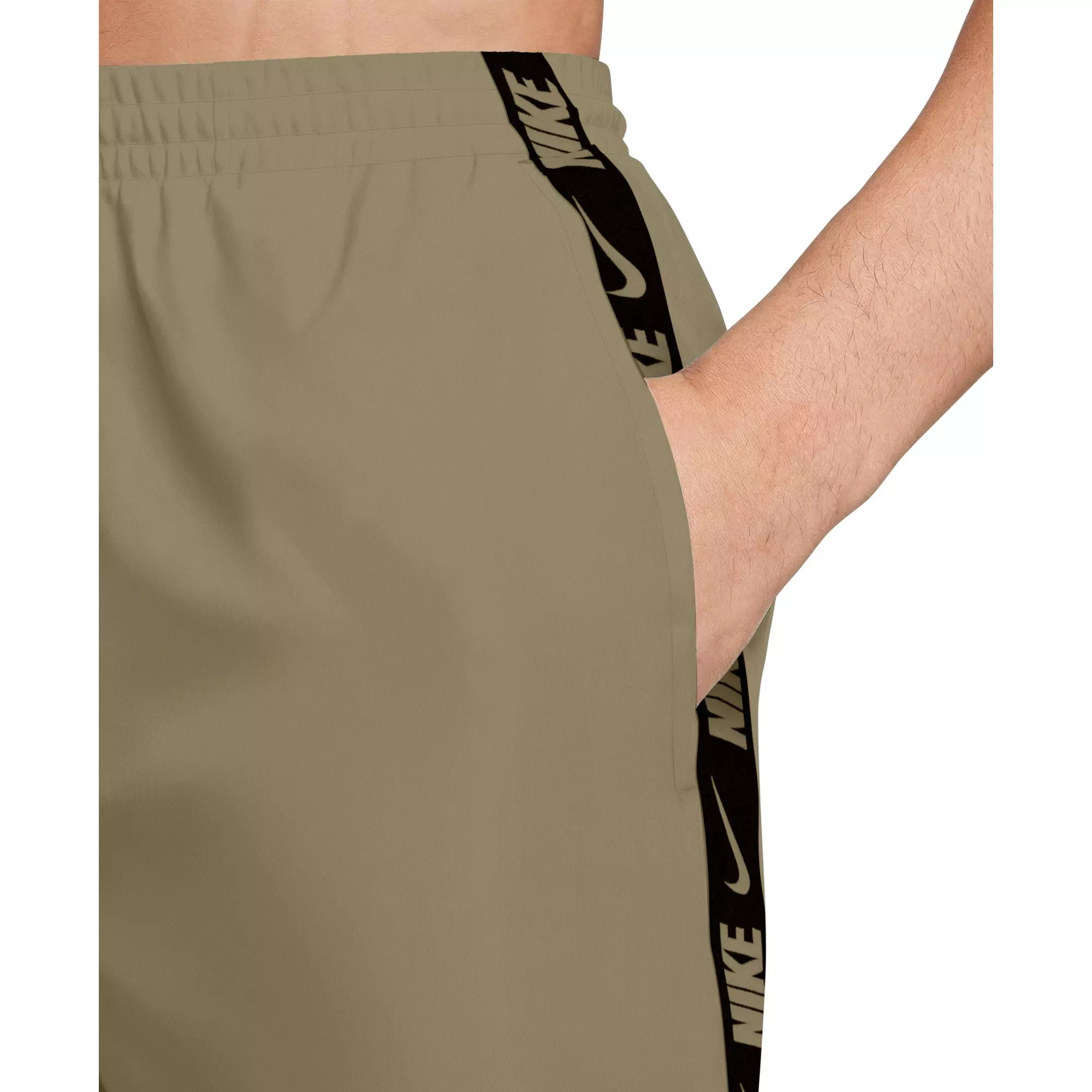 Nike Men's Swim Breaker 5" Brief-Lined Volley Swim Shorts - BEIGE