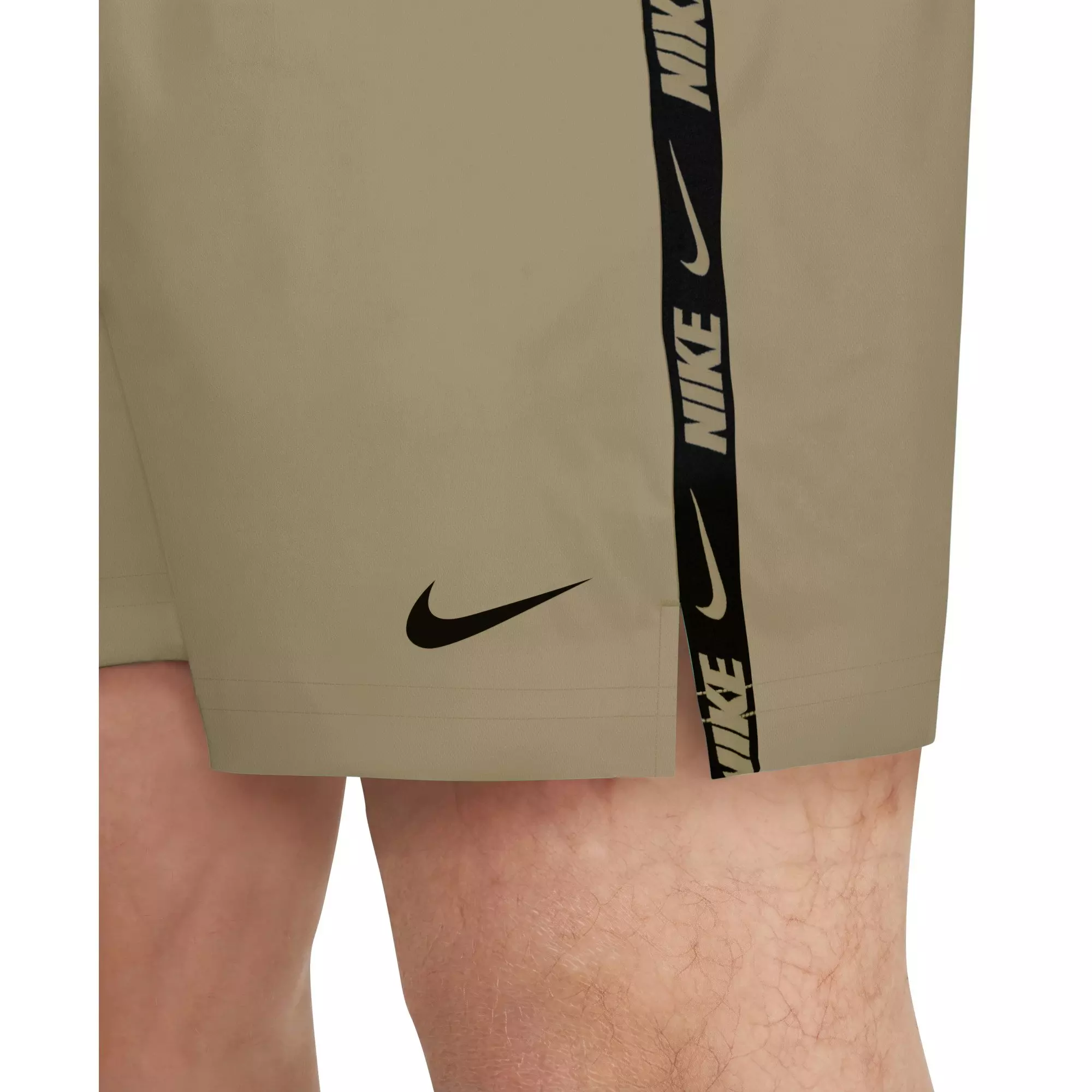Nike Men's Swim Breaker 5" Brief-Lined Volley Swim Shorts - BEIGE