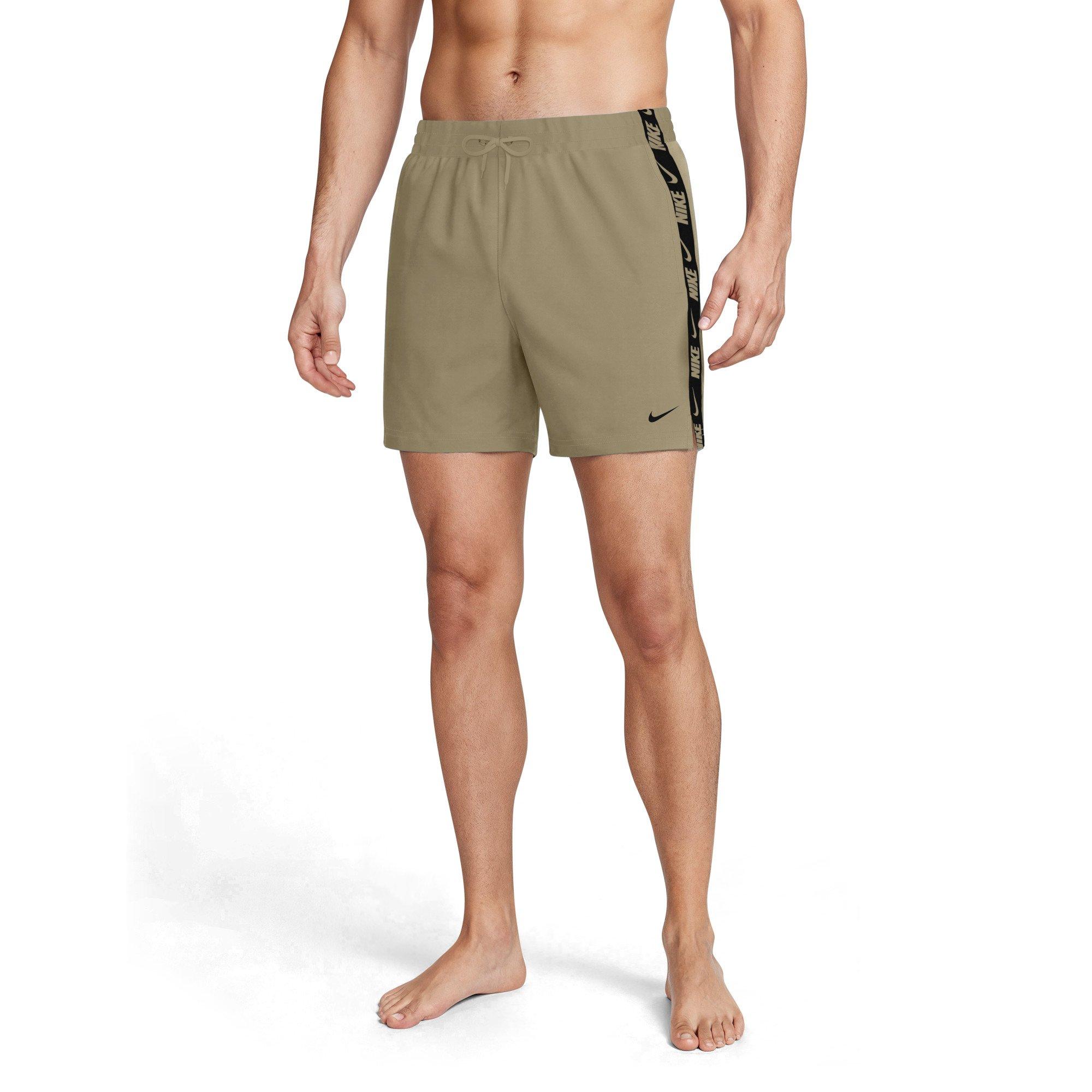 Nike Men's Swim Breaker 5" Brief-Lined Volley Swim Shorts - BEIGE Thumbnail View 6
