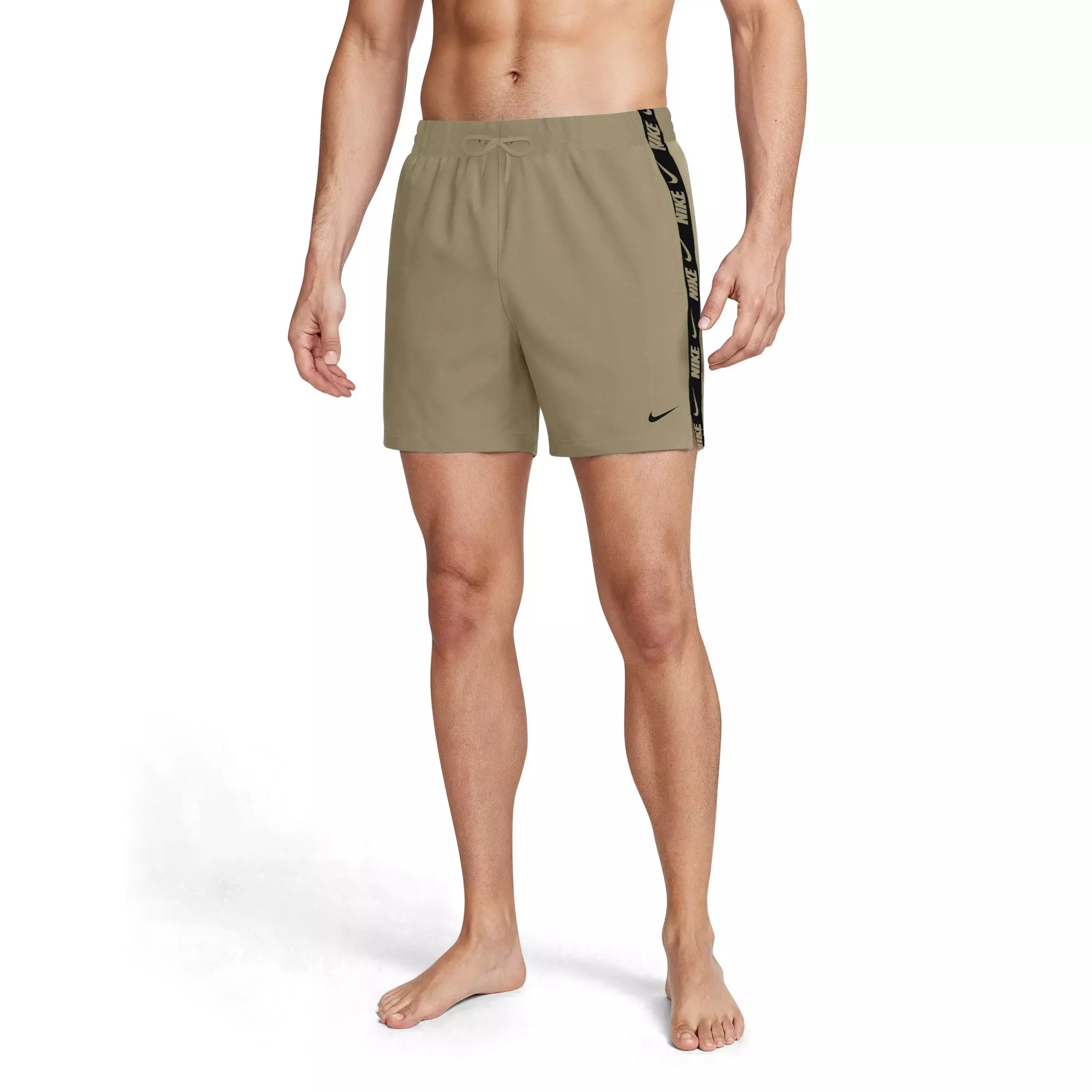 Nike Men's Swim Breaker 5" Brief-Lined Volley Swim Shorts - BEIGE