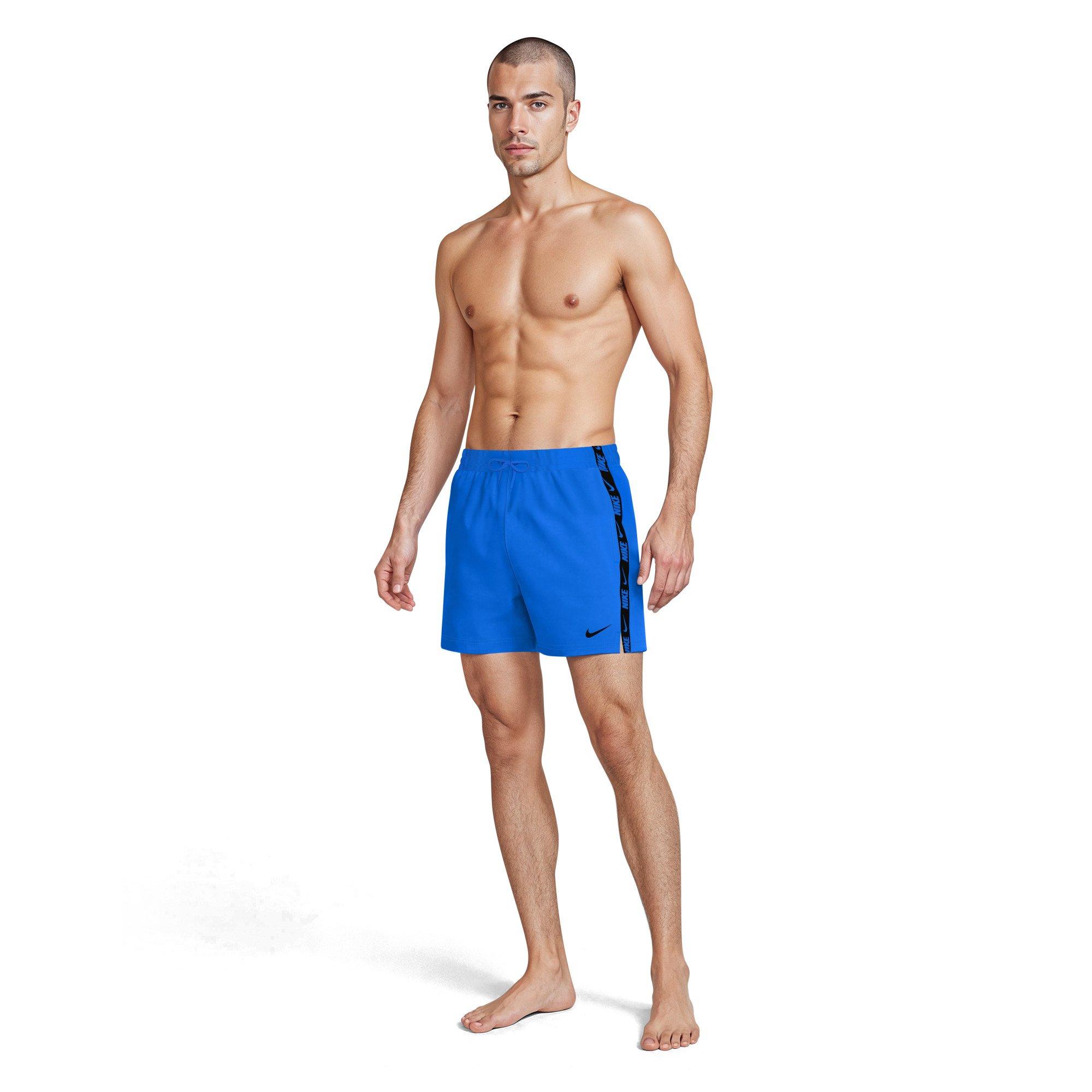 Nike Men's Swim Breaker 5" Brief-Lined Volley Swim Shorts - BLUE Thumbnail View 7