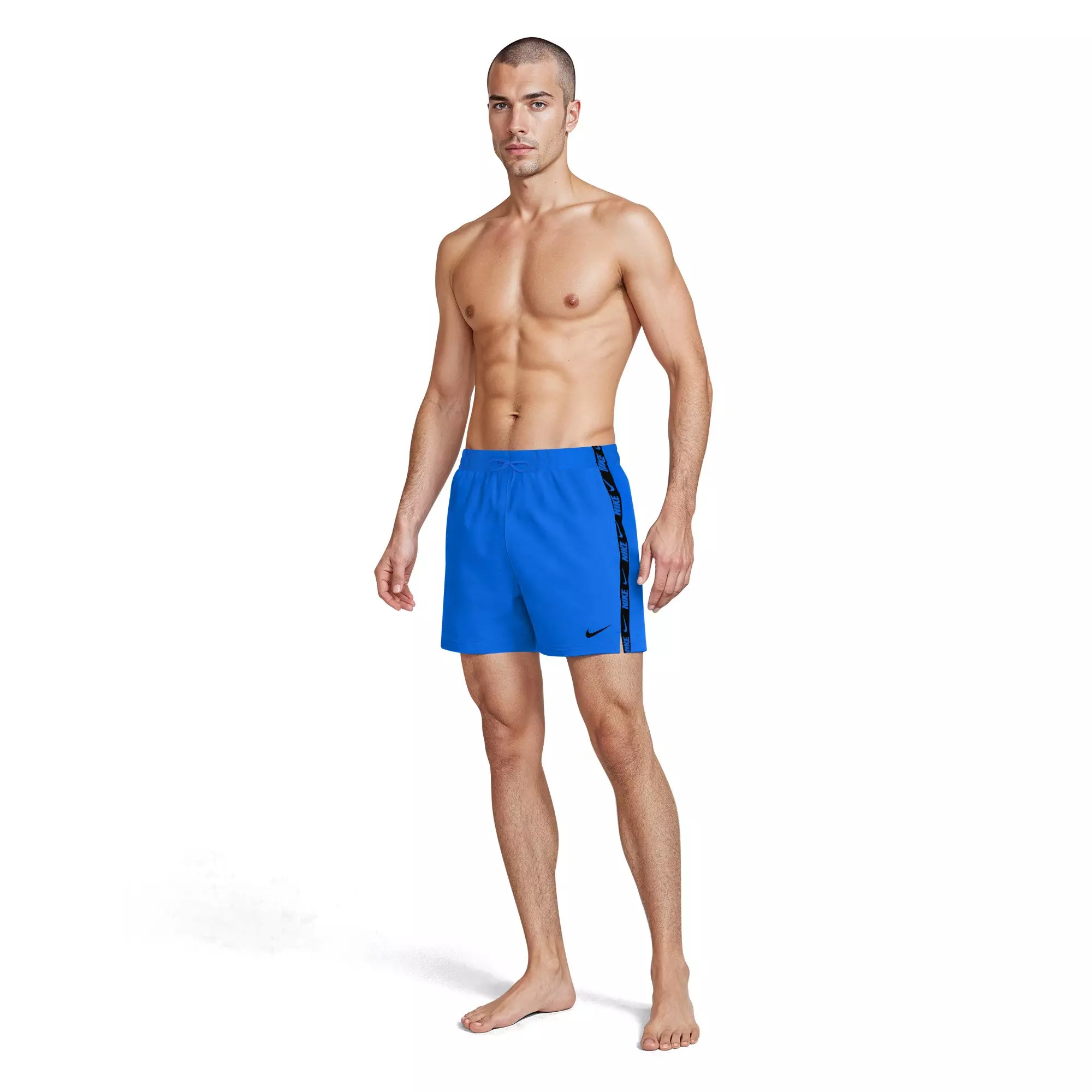 Nike Men's Swim Breaker 5" Brief-Lined Volley Swim Shorts - BLUE