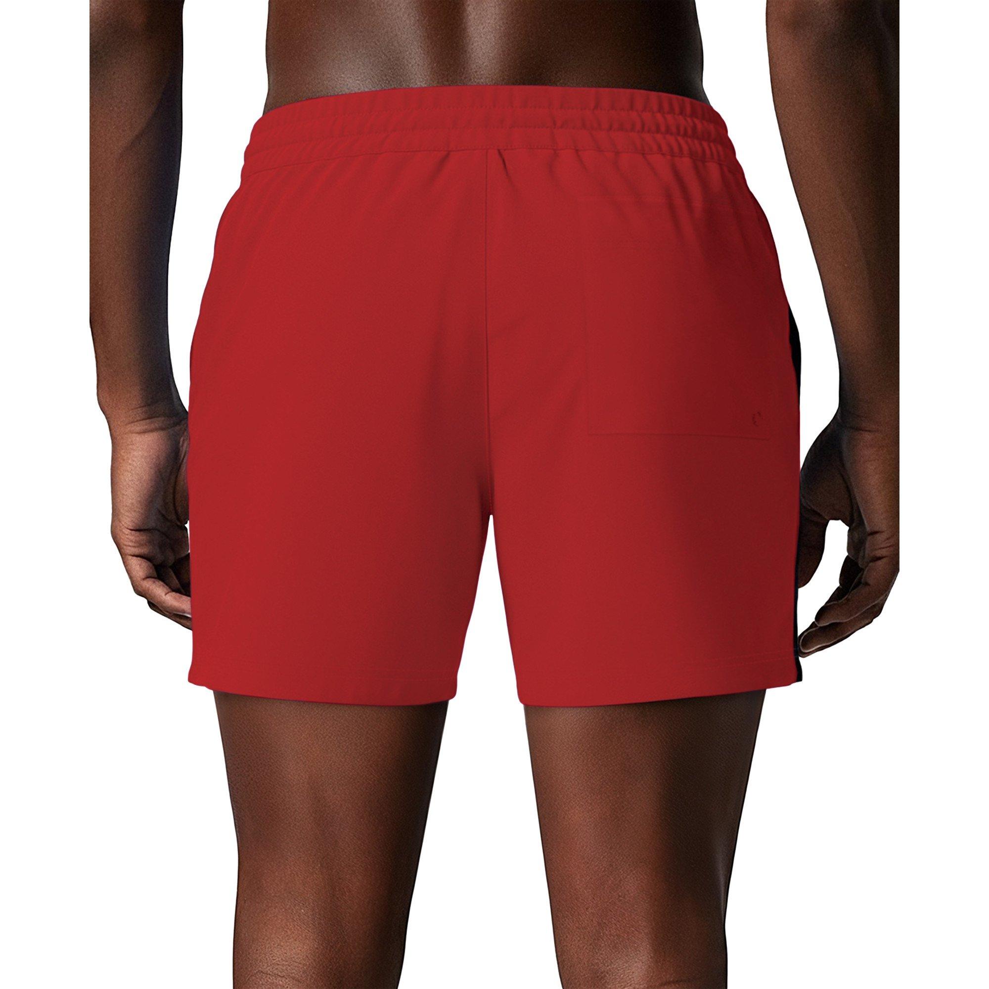 Nike Men's Swim Breaker 5" Brief-Lined Volley Swim Shorts - RED Thumbnail View 2