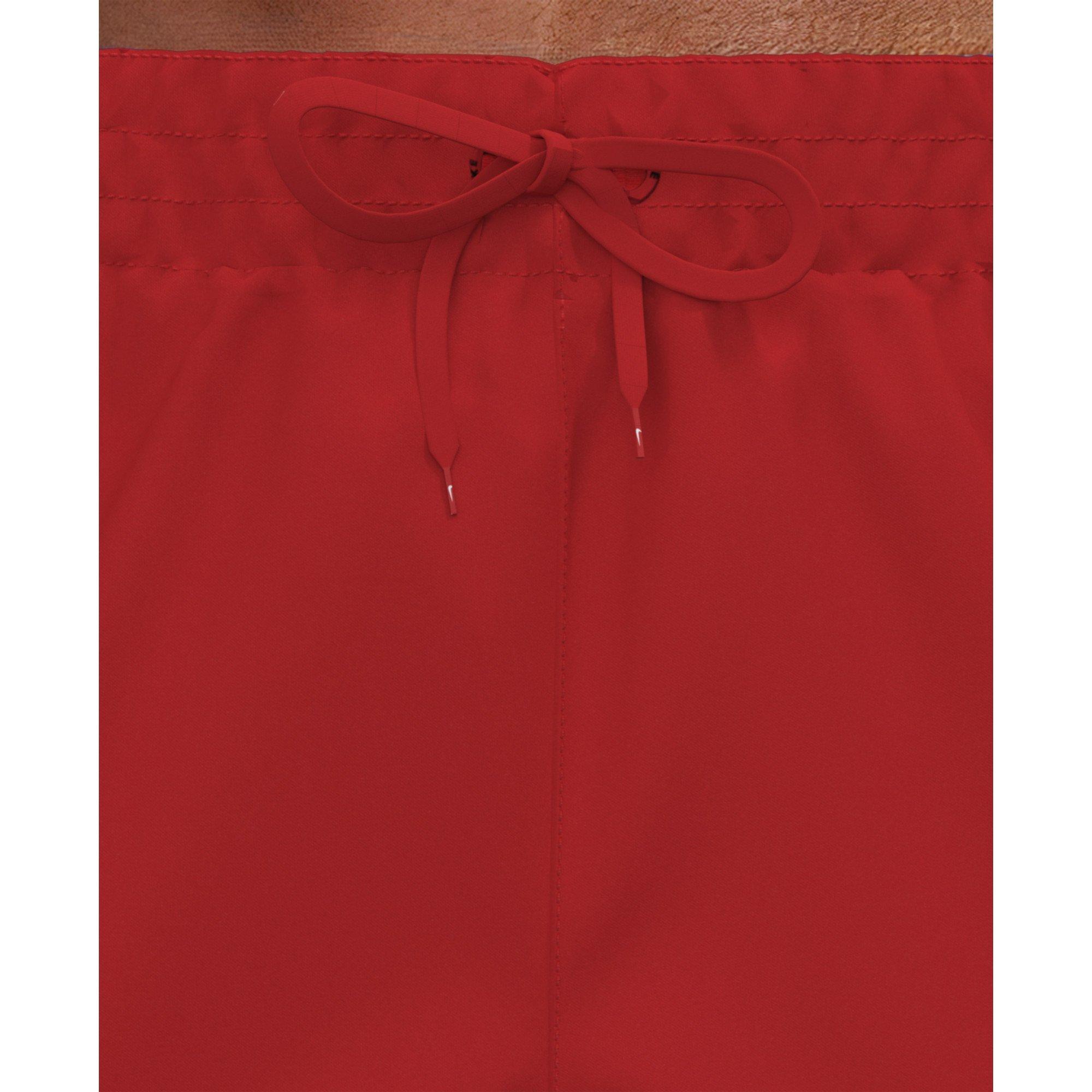 Nike Men's Swim Breaker 5" Brief-Lined Volley Swim Shorts - RED Thumbnail View 4