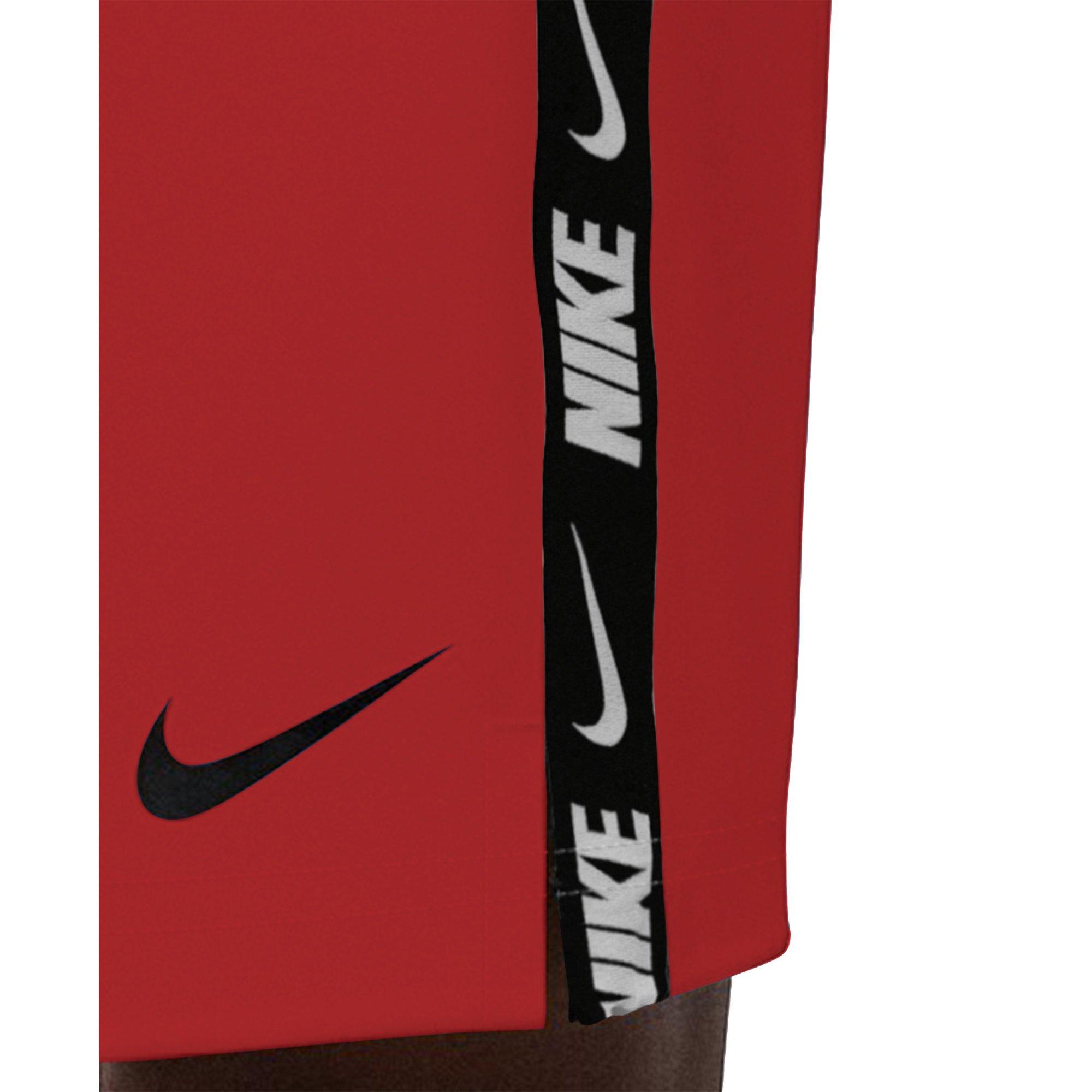 Nike Men's Swim Breaker 5" Brief-Lined Volley Swim Shorts - RED Thumbnail View 5