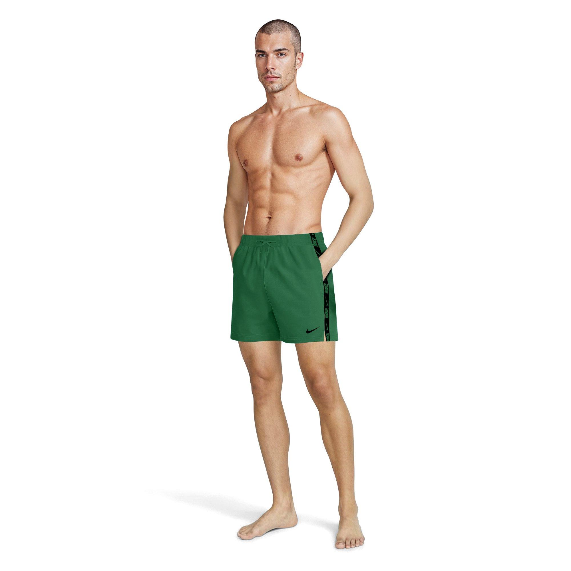 Nike Men's Swim Breaker 5" Brief-Lined Volley Swim Shorts - GREEN Thumbnail View 7