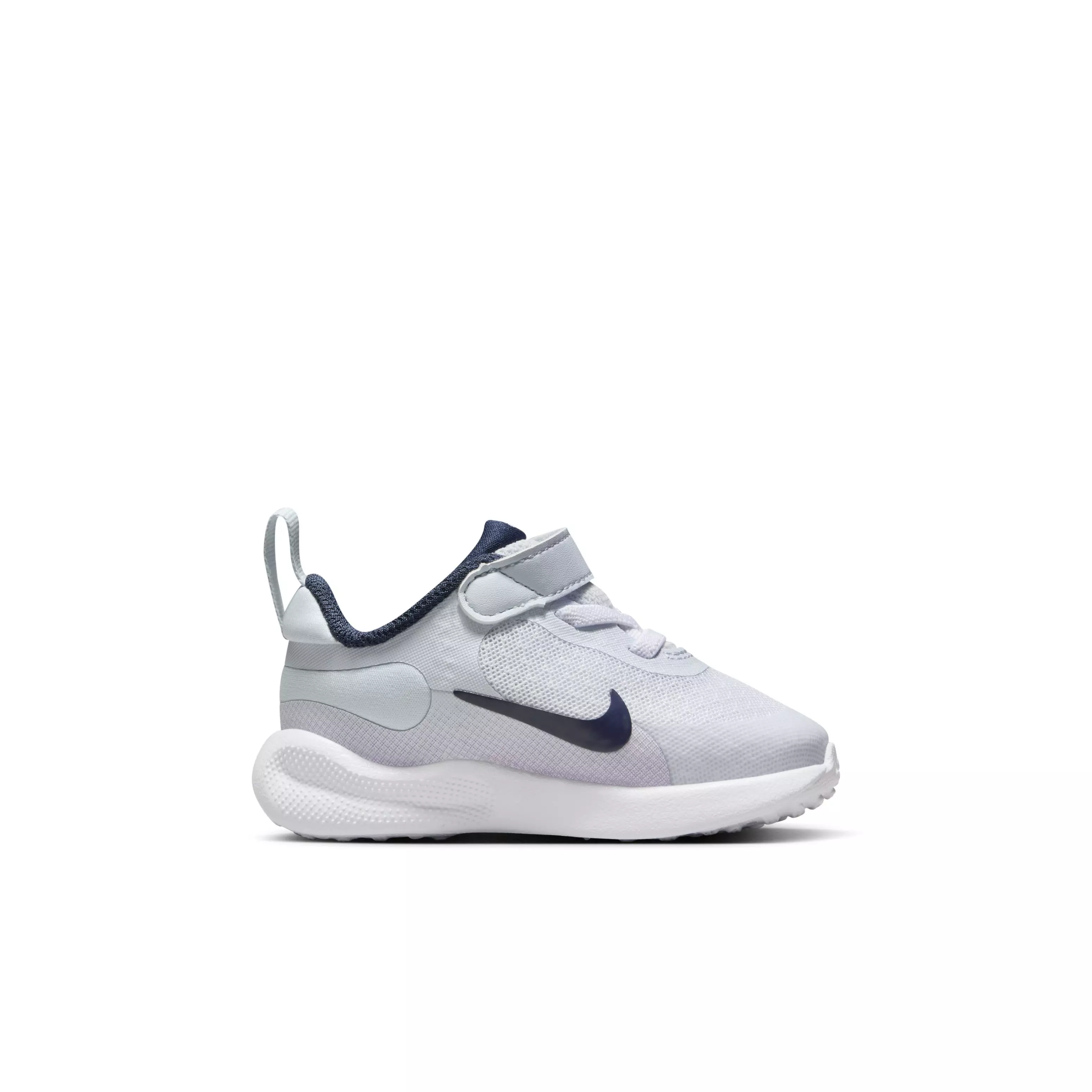 Nike Revolution 7 "Football Grey/Lilac Bloom/Lilac/Midnight Navy" Infant Boys' Running Shoe - GREY/LILAC/LILAC/NAVY