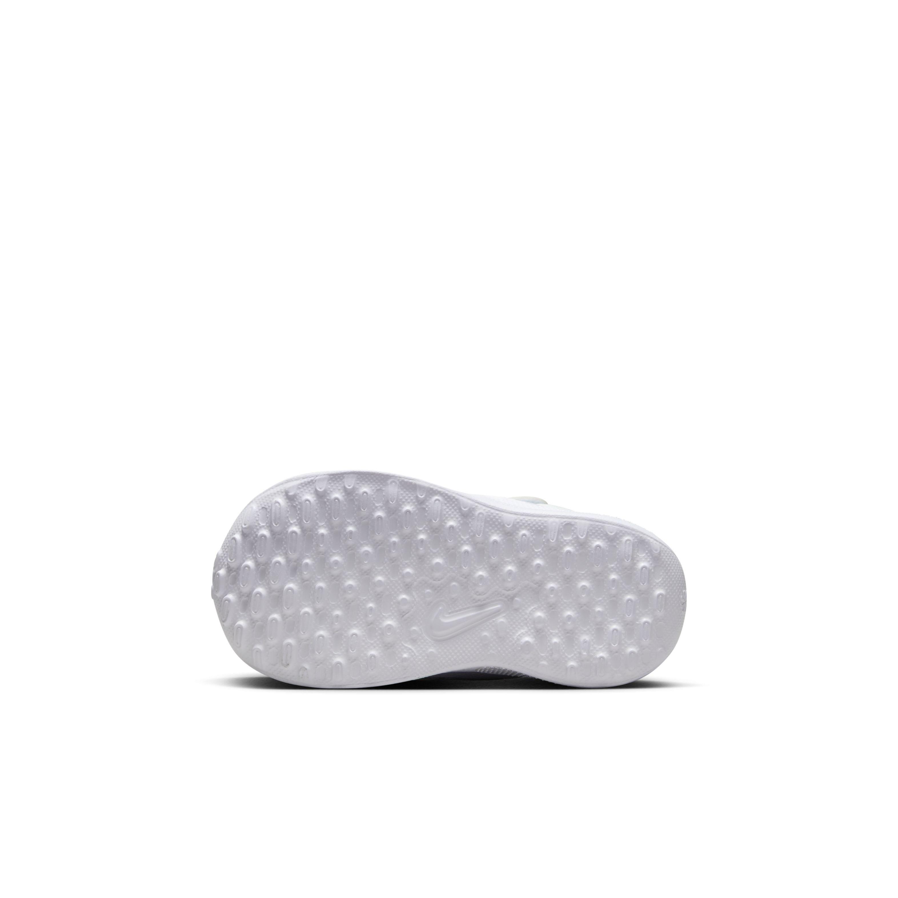 Nike Revolution 7 Infant Boys' "Football Grey/Lilac Bloom/Lilac/Midnight Navy" Running Shoe