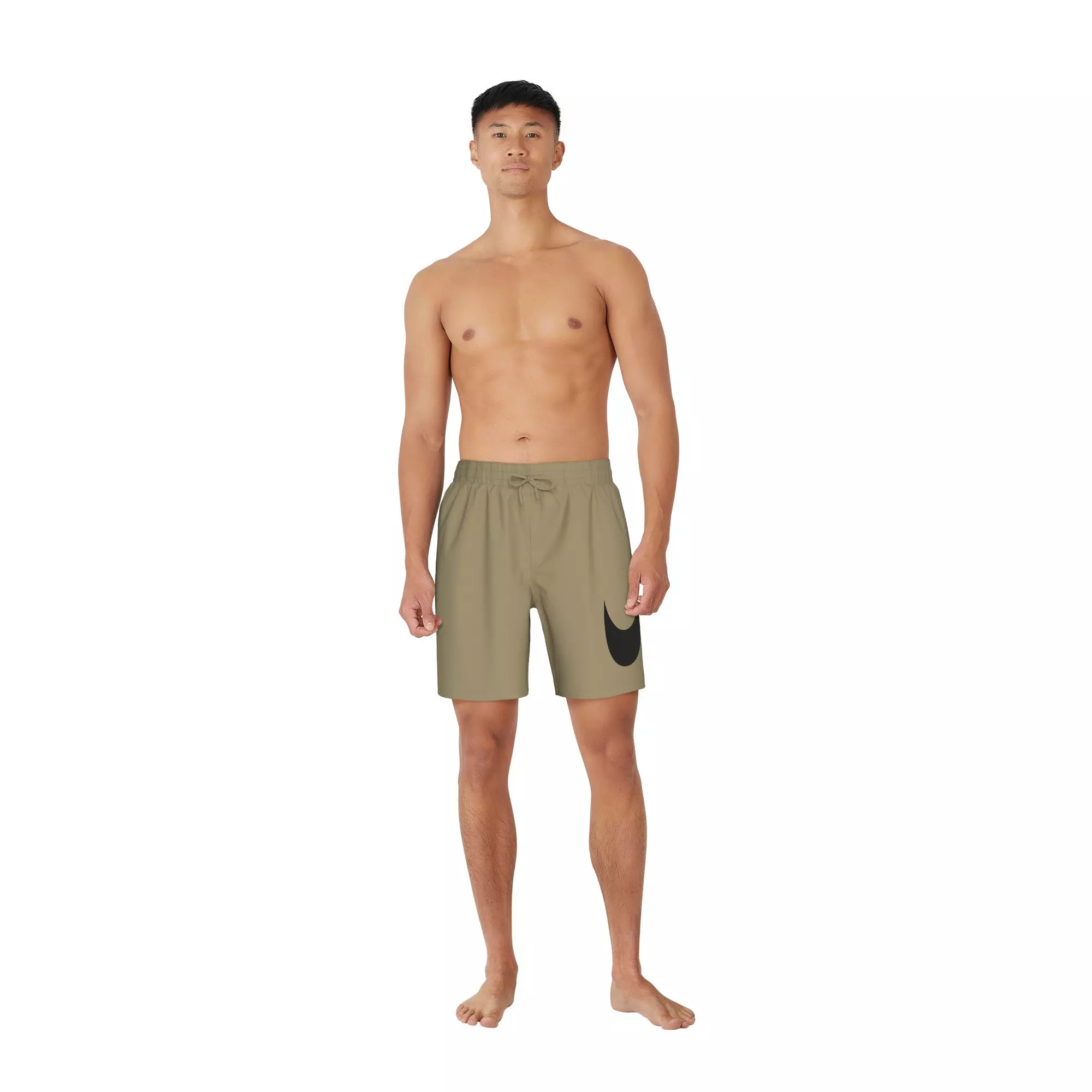 Nike Men's Swim Breaker 7" Fully Lined Volley Swim Shorts - BEIGE