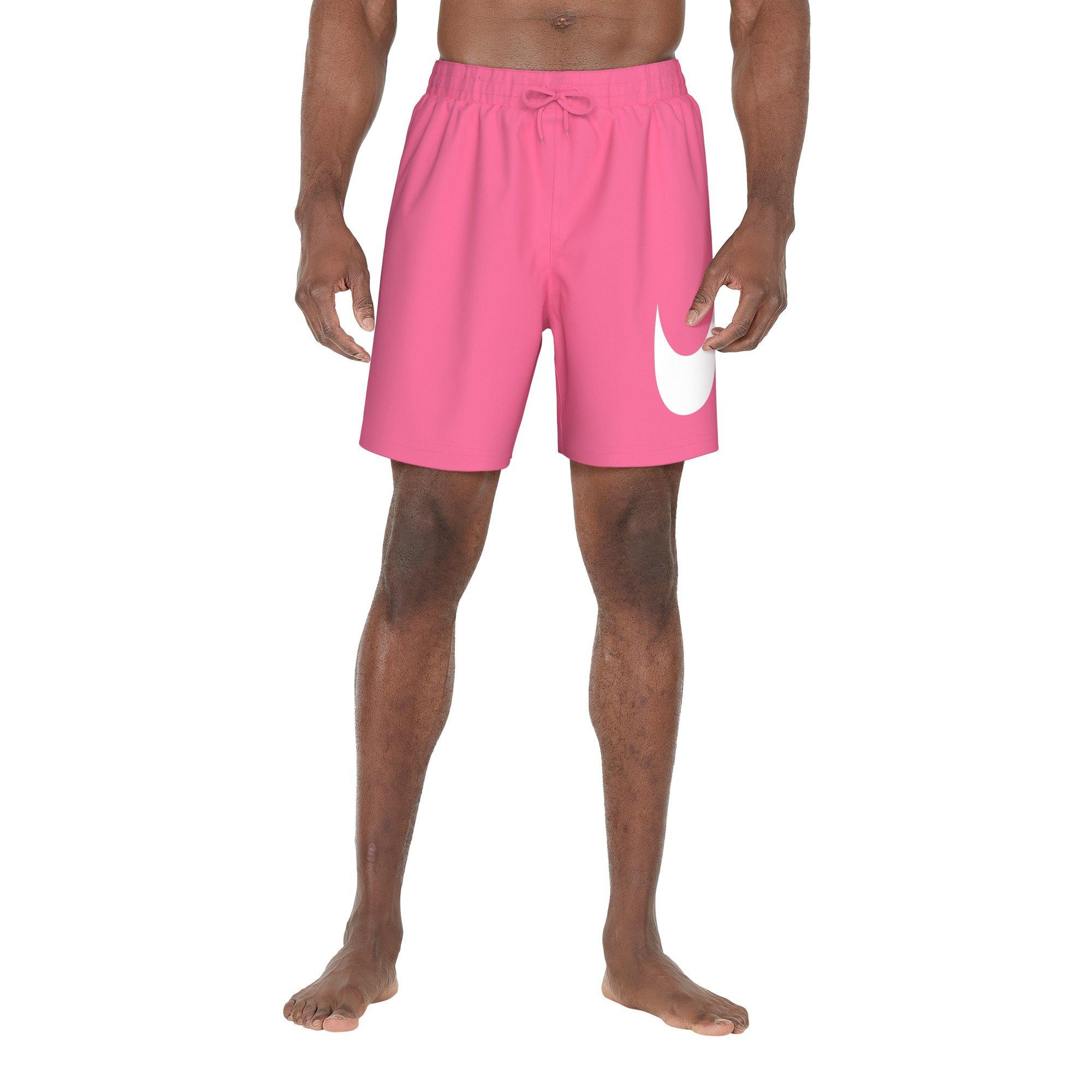 Nike Men's Swim Breaker 7" Fully Lined Volley Swim Shorts - PINK Thumbnail View 1
