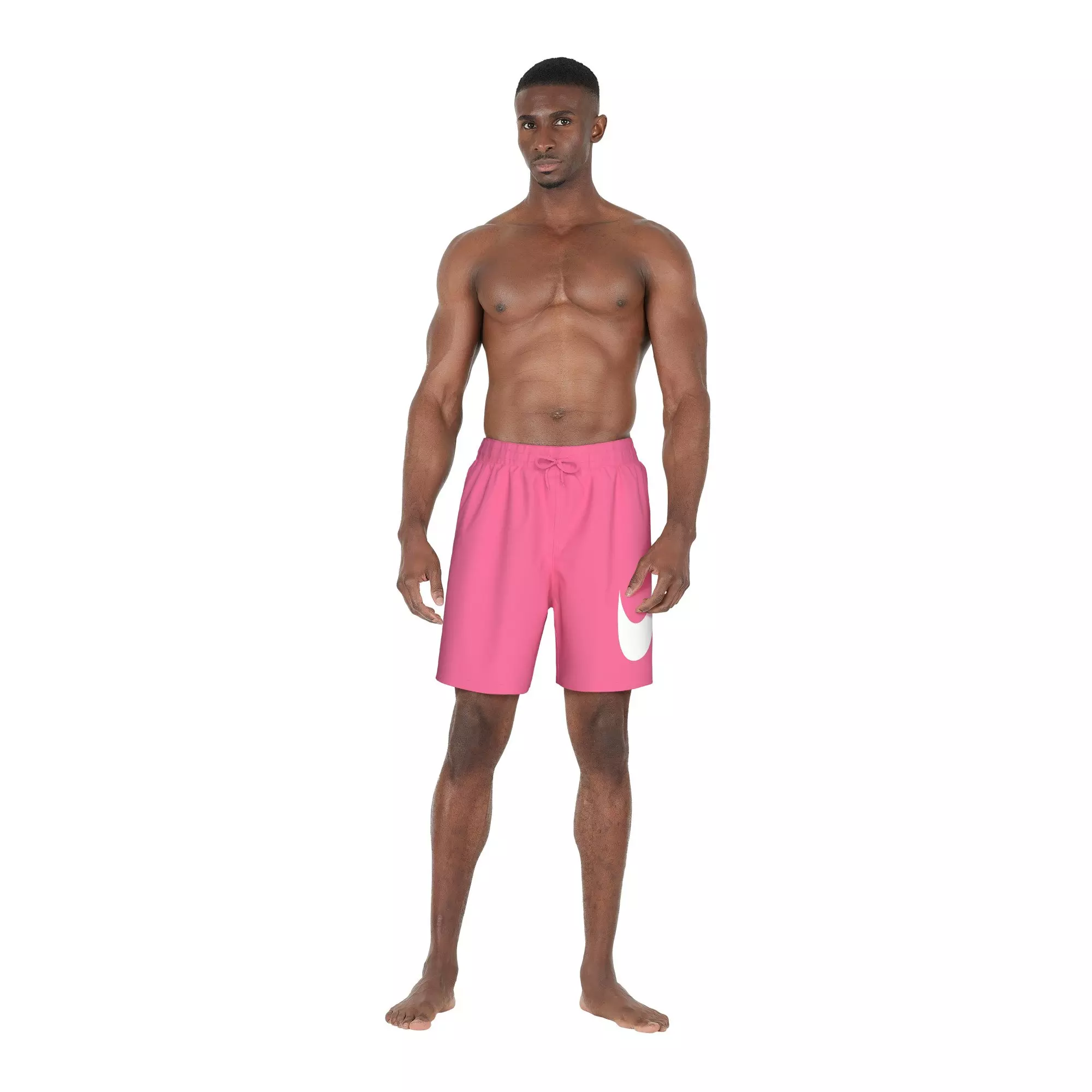 Nike Men's Swim Breaker 7" Fully Lined Volley Swim Shorts - PINK