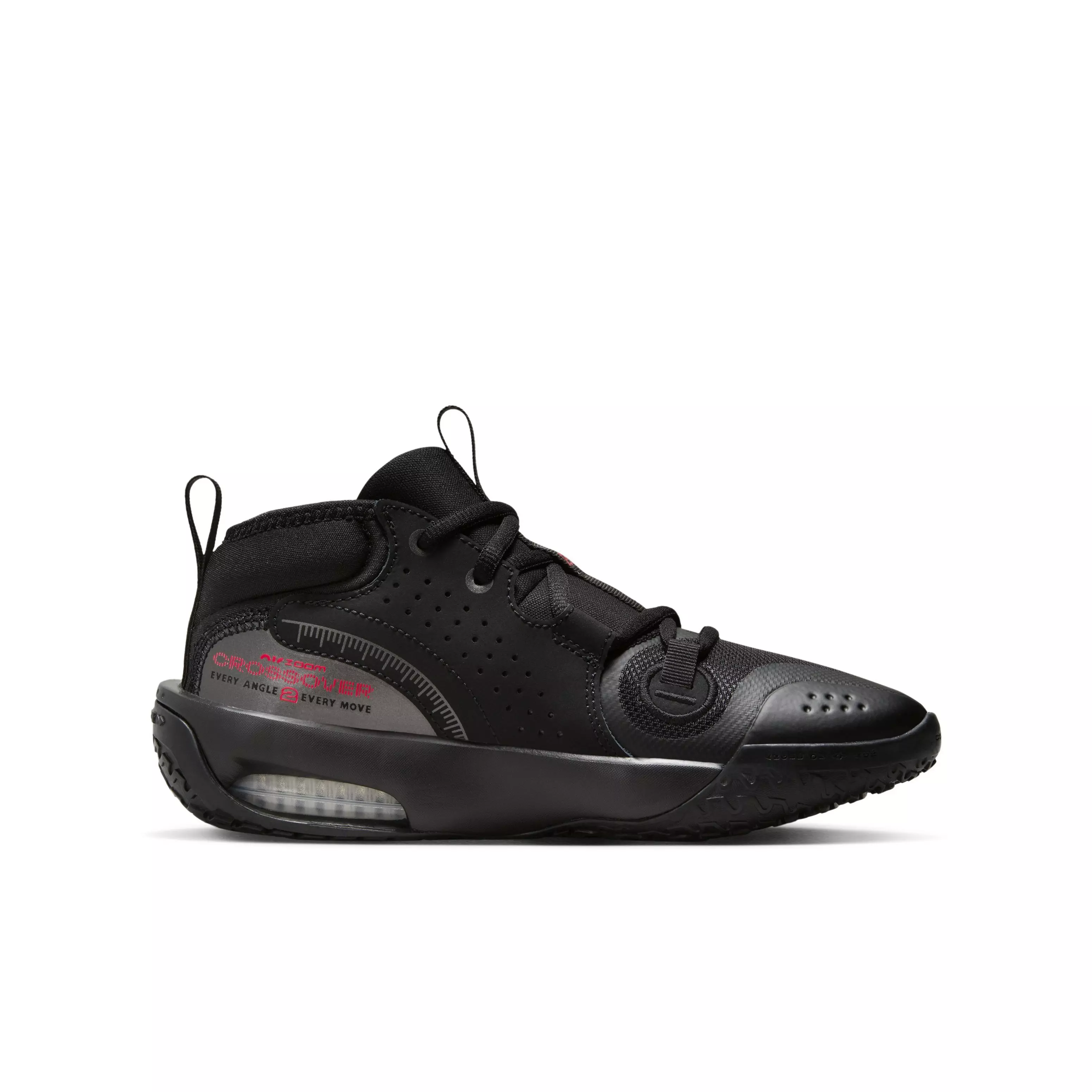 Nike Air Zoom Crossover 2 Black/Bright Crimson/Tint/Anthracite Grade  School Boys' Basketball Shoe - Hibbett