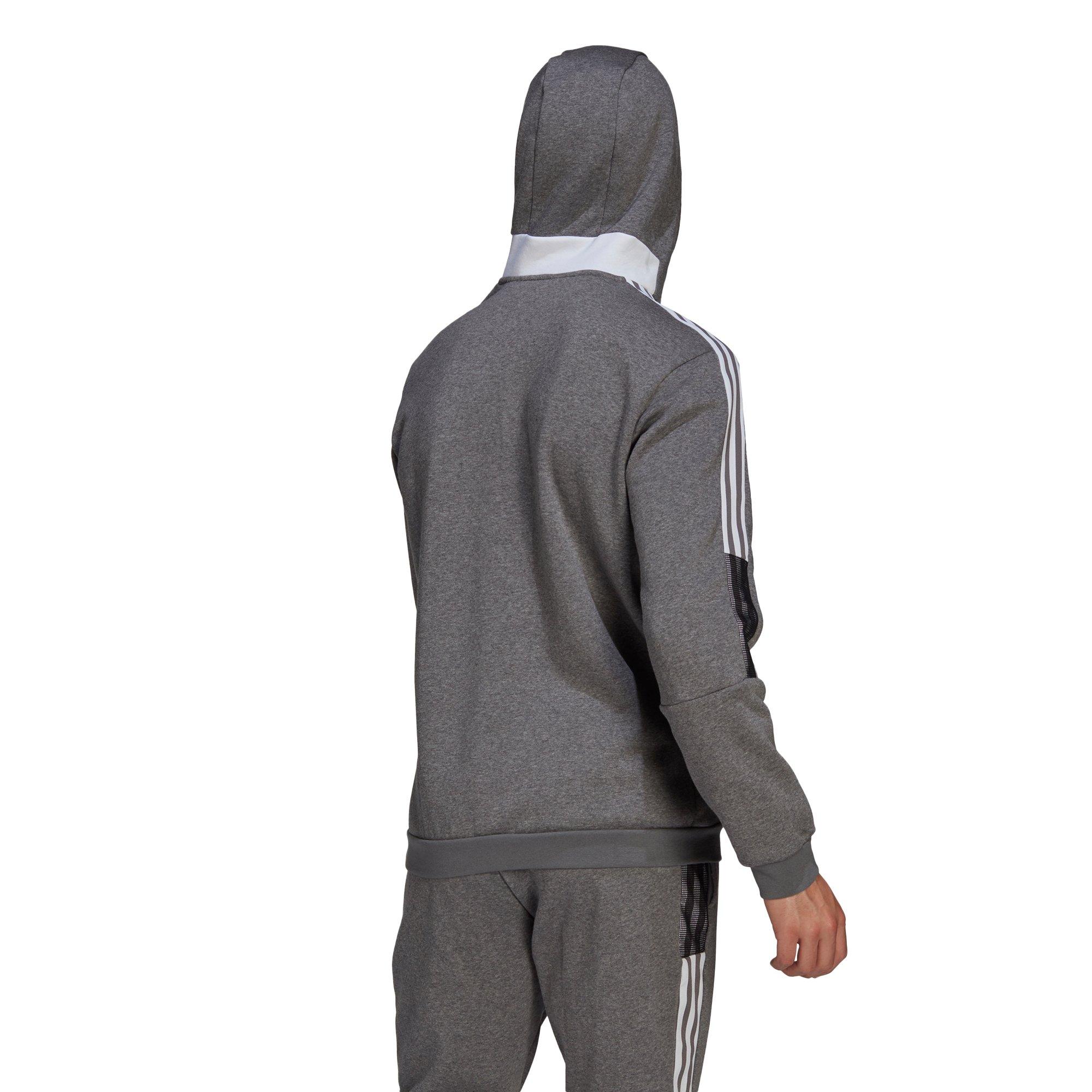adidas Men's Grey Tiro21 Pullover Hoodie - GREY Thumbnail View 2