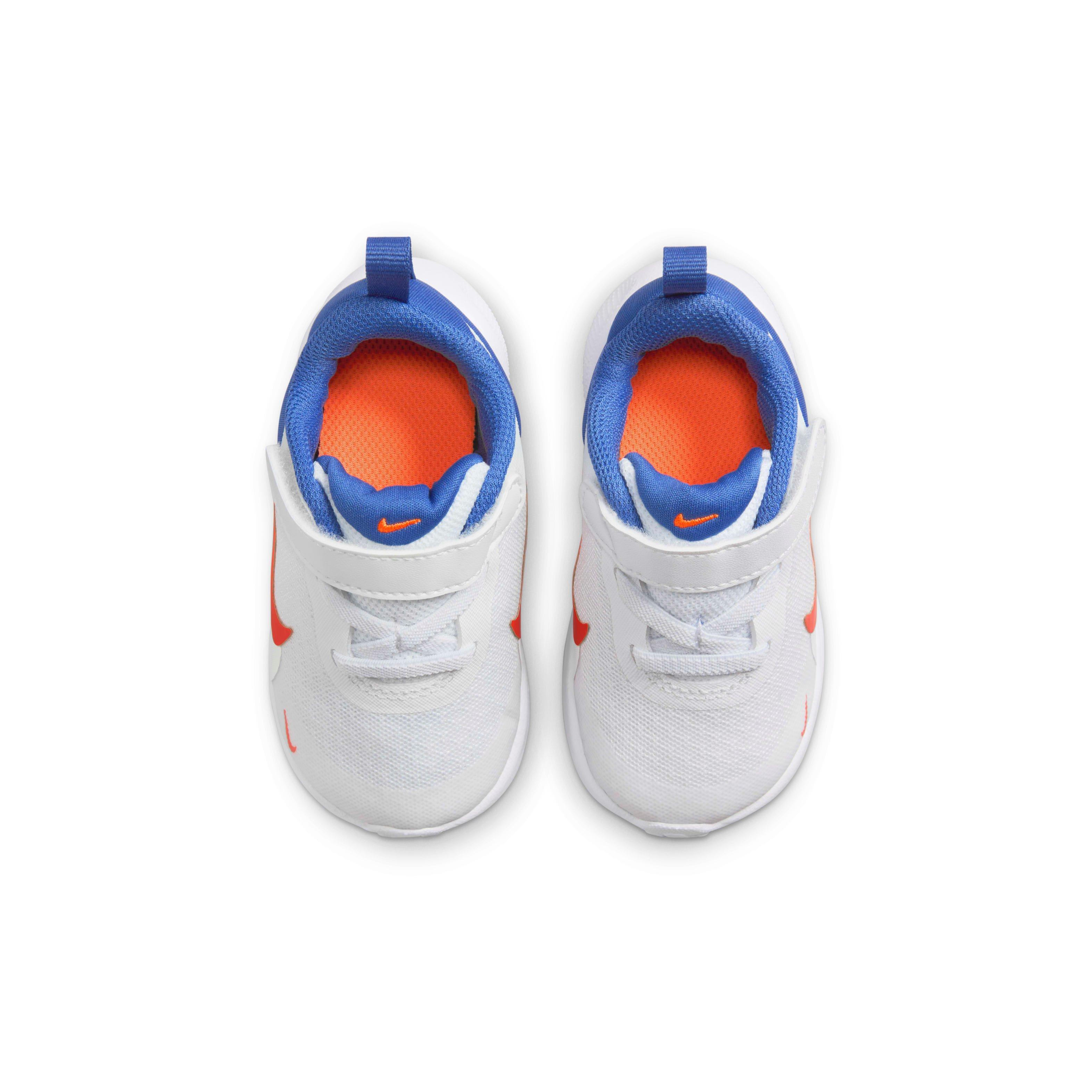 Nike Revolution 7 Infant Boys' "White/Astronomy Blue/Total Orange/Team Orange" Running Shoe