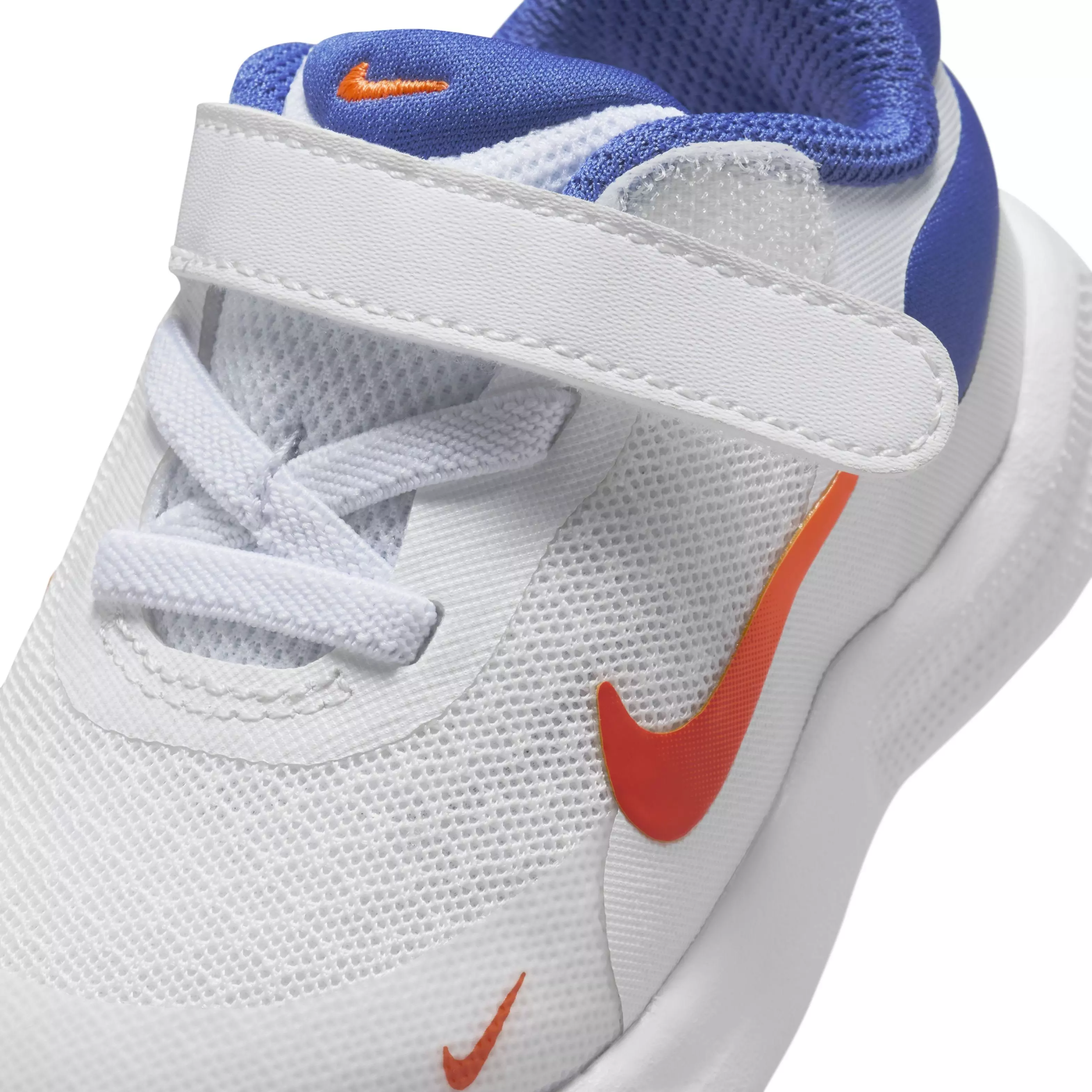 Nike Revolution 7 "White/Astronomy Blue/Total Orange/Team Orange" Infant Boys' Running Shoe - WHITE/BLUE/ORANGE/ORANGE