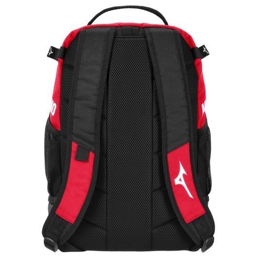 Mizuno Crossover Baseball Backpack 25 - RED/BLACK Thumbnail View 2