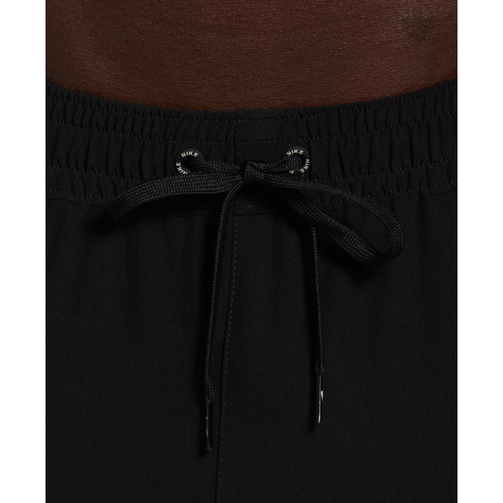 Nike Men's Swim Contend Essential 7" Brief-Lined Volley Swim Shorts - BLACK Thumbnail View 3