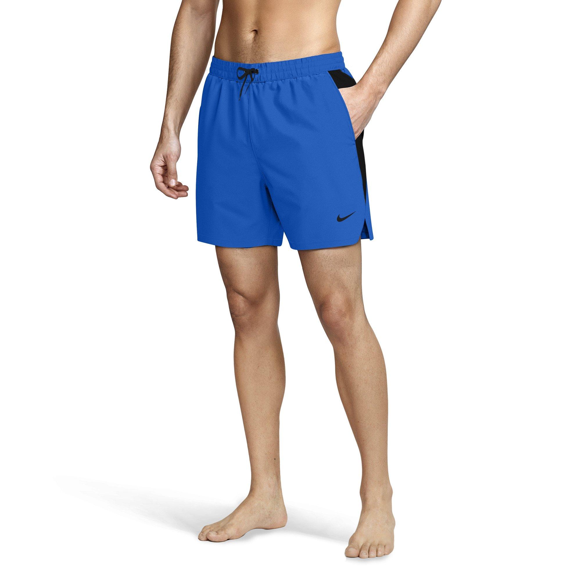 Nike Men's Swim Contend Essential 7" Brief-Lined Volley Swim Shorts - ROYAL Thumbnail View 3