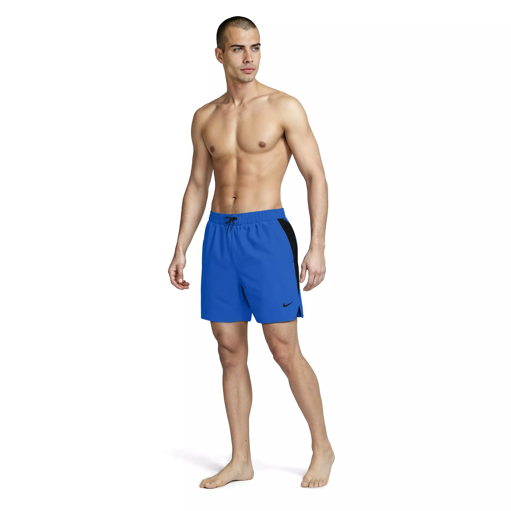 Nike Men's Swim Contend Essential 7" Brief-Lined Volley Swim Shorts - ROYAL