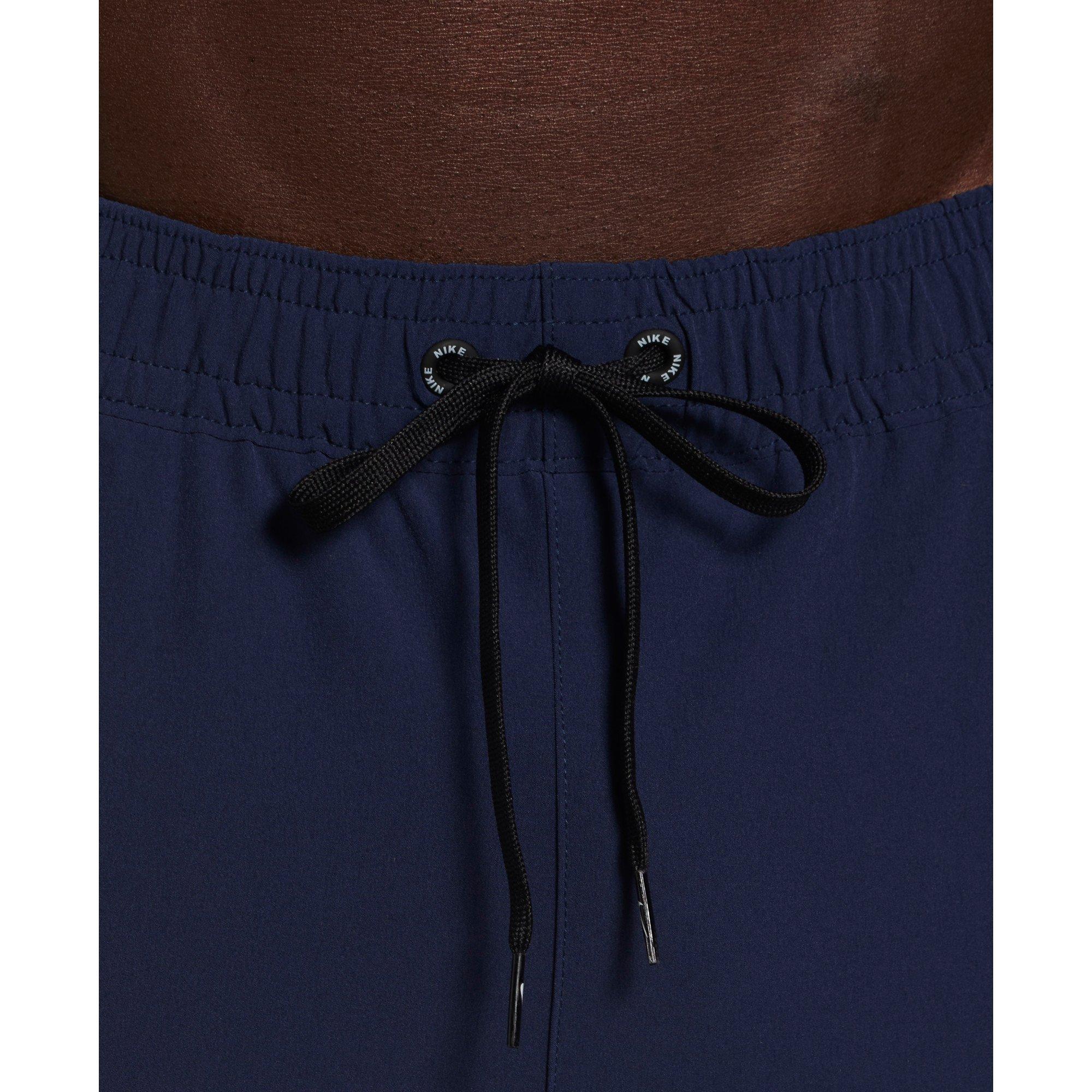 Nike Men's Swim Contend Essential 7" Brief-Lined Volley Swim Shorts - NAVY Thumbnail View 4