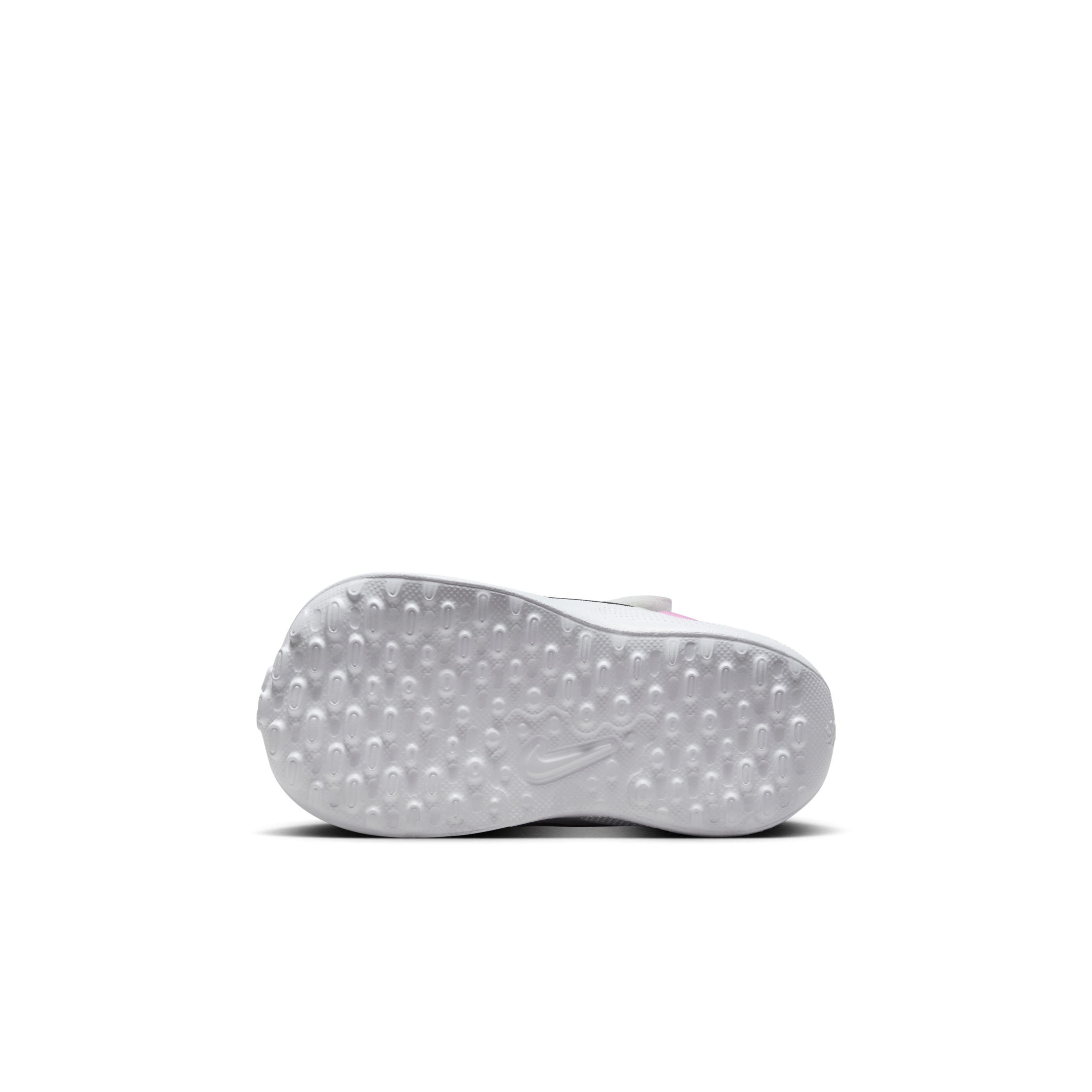 Nike Revolution 7 Infant Boys' "White/Playful Pink/Midnight Navy" Running Shoe