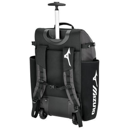 Mizuno Pro Wheel Batpack - GREY/BLACK Thumbnail View 2