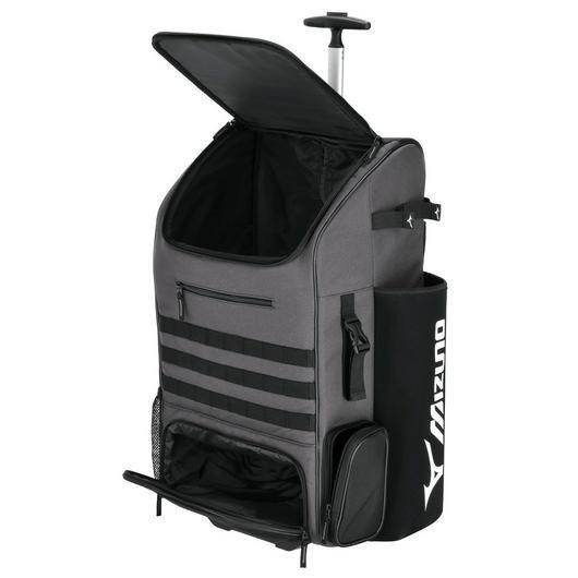 Mizuno Pro Wheel Batpack - GREY/BLACK Thumbnail View 3