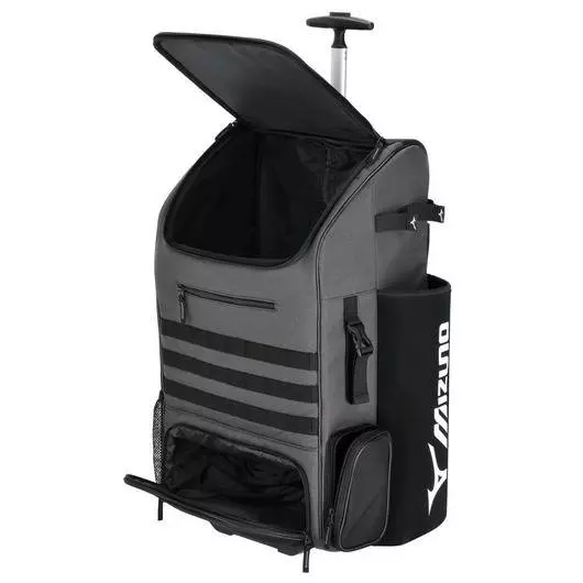 Mizuno Pro Wheel Batpack - GREY/BLACK