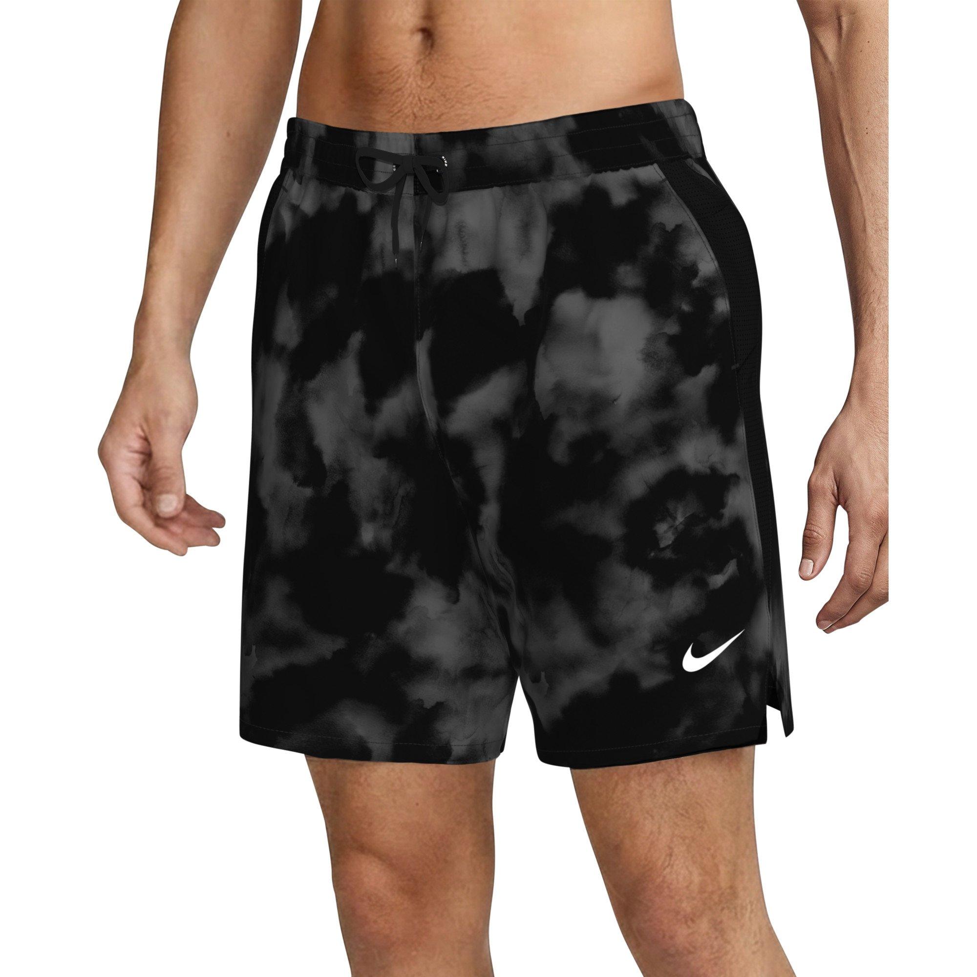 Nike Men's Swim Contend 7" Boxer Volley Short - BLACK/GREY Thumbnail View 1