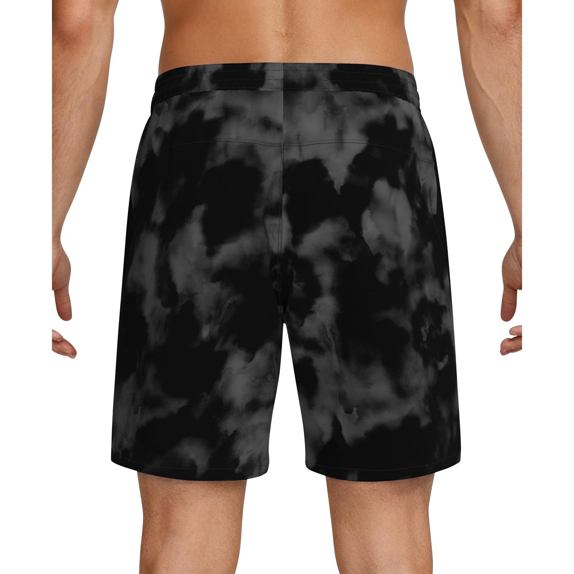 Nike Men's Swim Contend 7" Boxer Volley Short - BLACK/GREY Thumbnail View 2