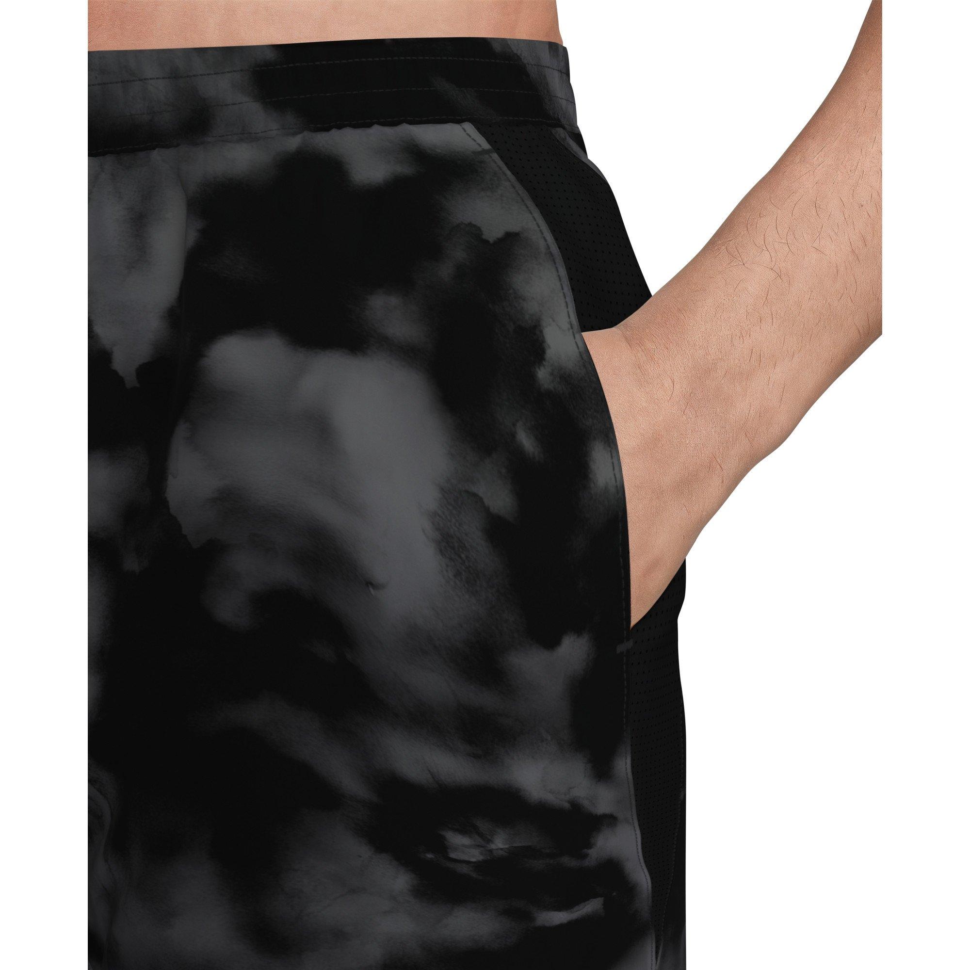 Nike Men's Swim Contend 7" Boxer Volley Short - BLACK/GREY Thumbnail View 5
