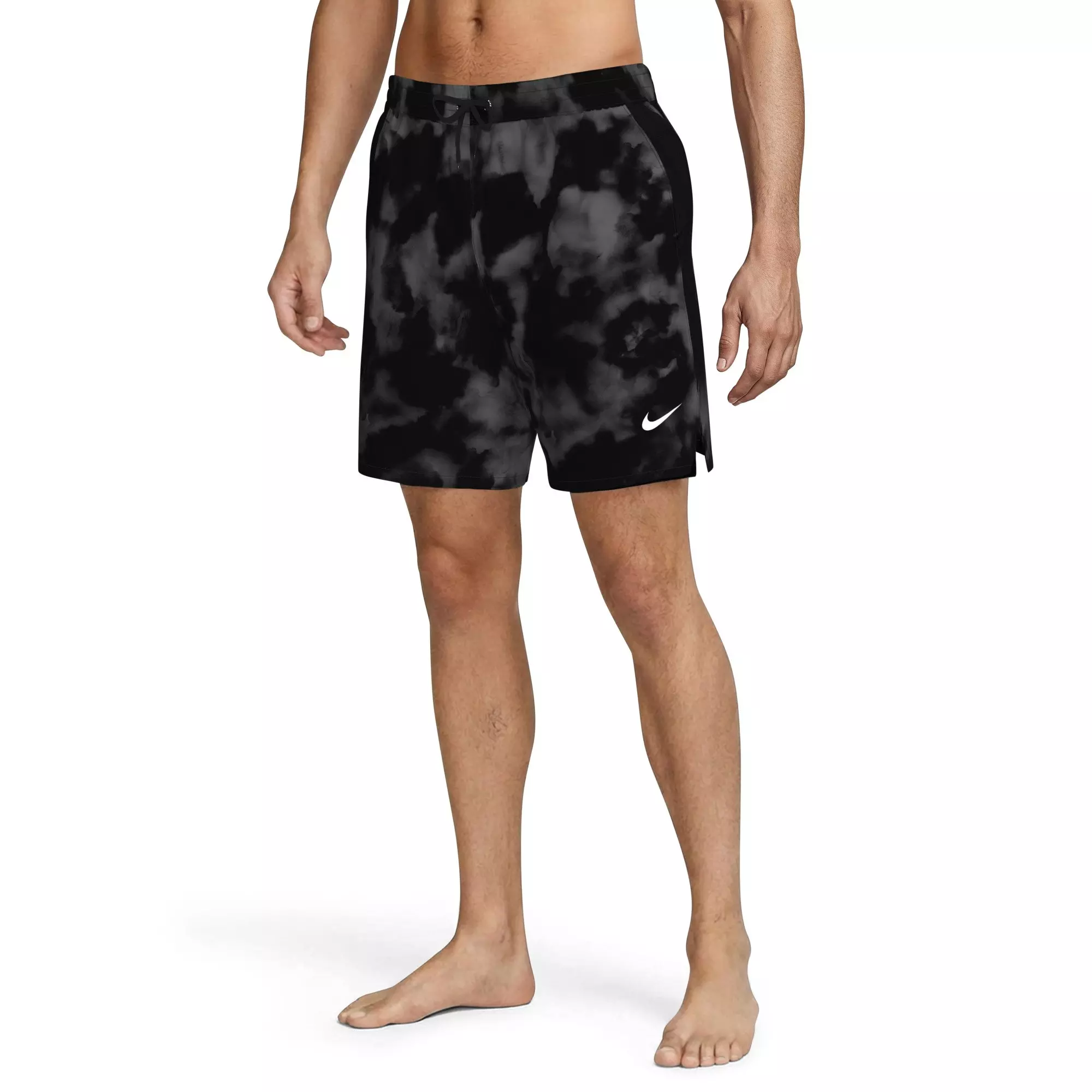 Nike Men's Swim Contend 7" Boxer Volley Short - BLACK/GREY