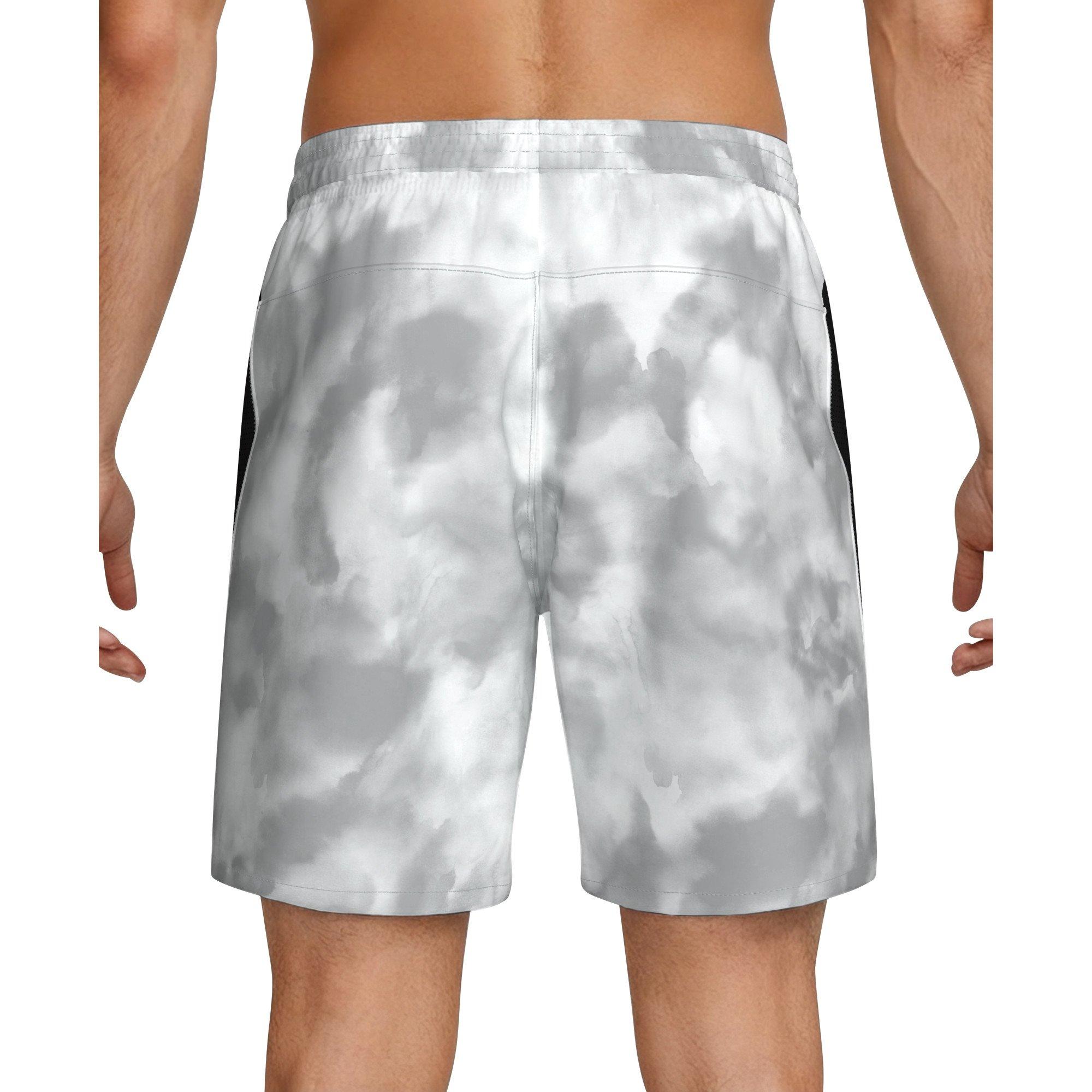 Nike Men's Swim Contend 7" Boxer Volley Short - GREY/WHITE Thumbnail View 2