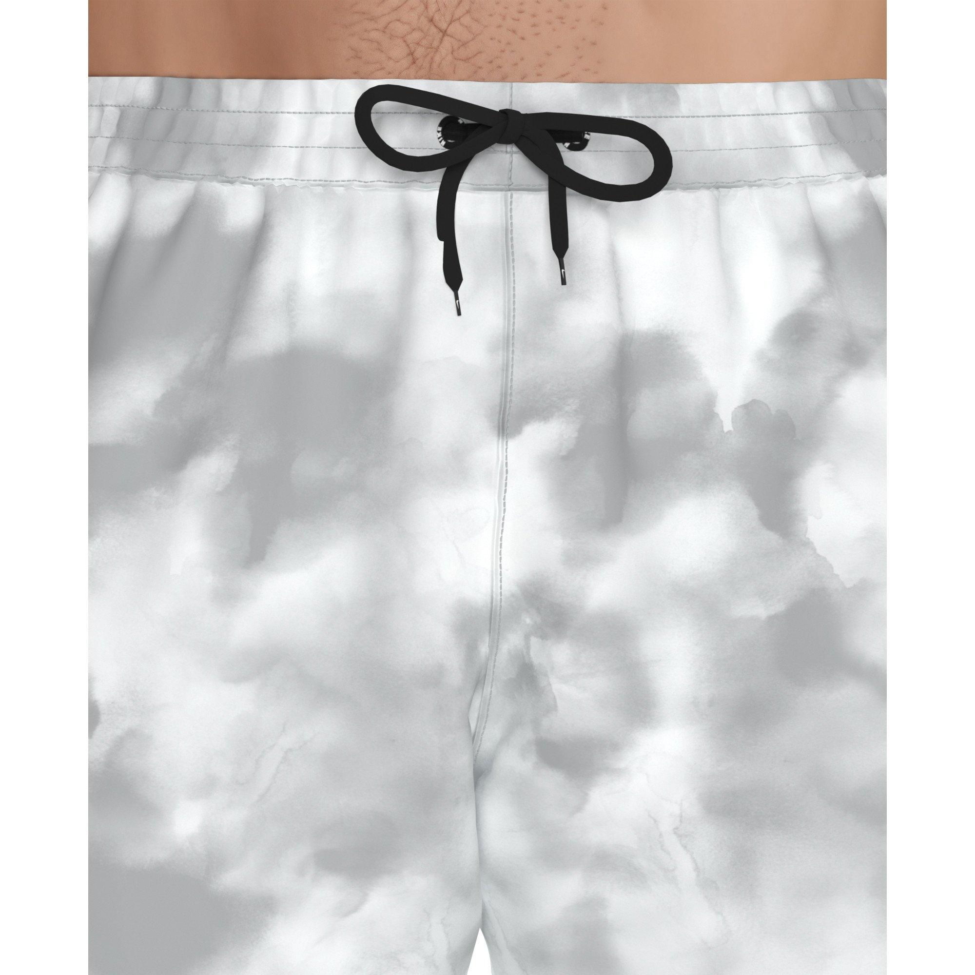 Nike Men's Swim Contend 7" Boxer Volley Short - GREY/WHITE Thumbnail View 3