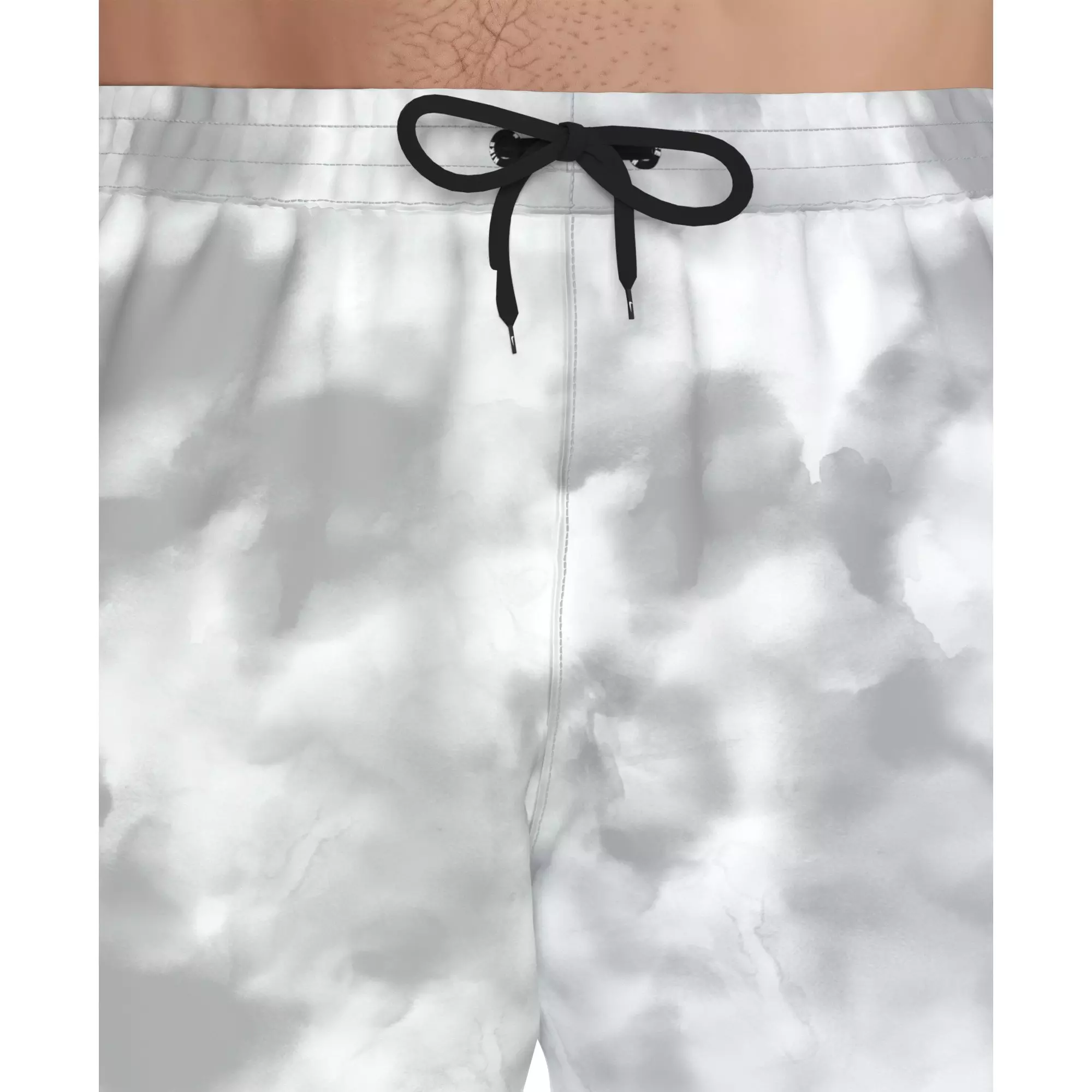 Nike Men's Swim Contend 7" Boxer Volley Short - GREY/WHITE