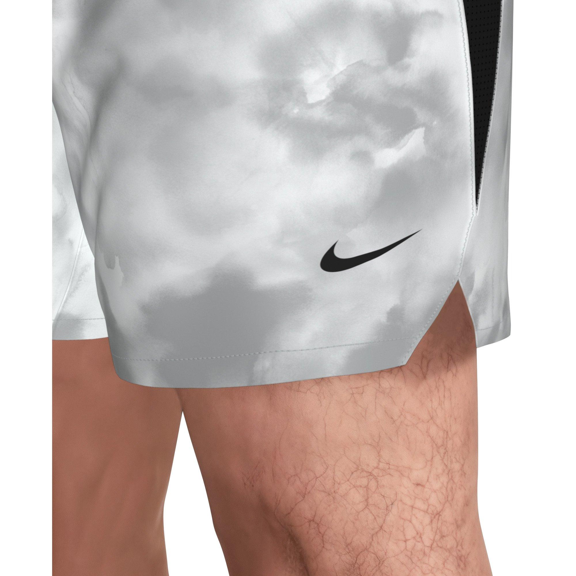 Nike Men's Swim Contend 7" Boxer Volley Short - GREY/WHITE Thumbnail View 4