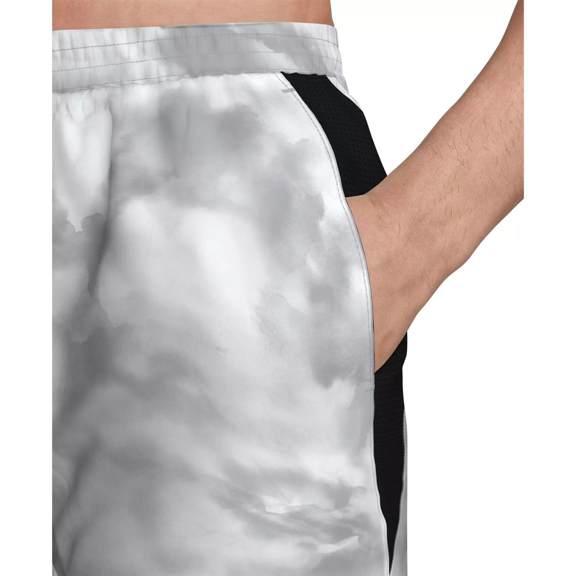 Nike Men's Swim Contend 7" Boxer Volley Short - GREY/WHITE