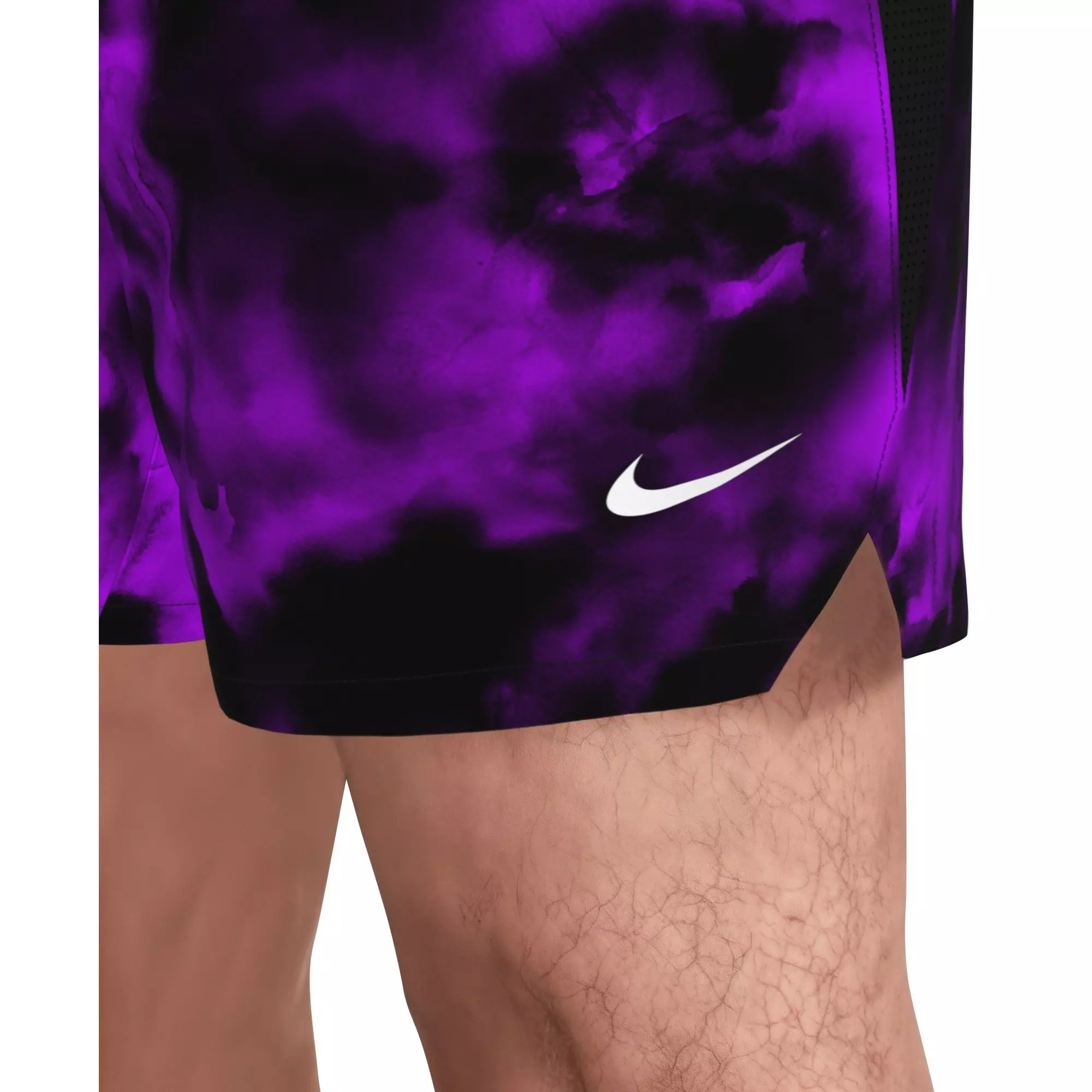 Nike Men's Swim Contend 7" Boxer Volley Short - VIOLET/BLACK