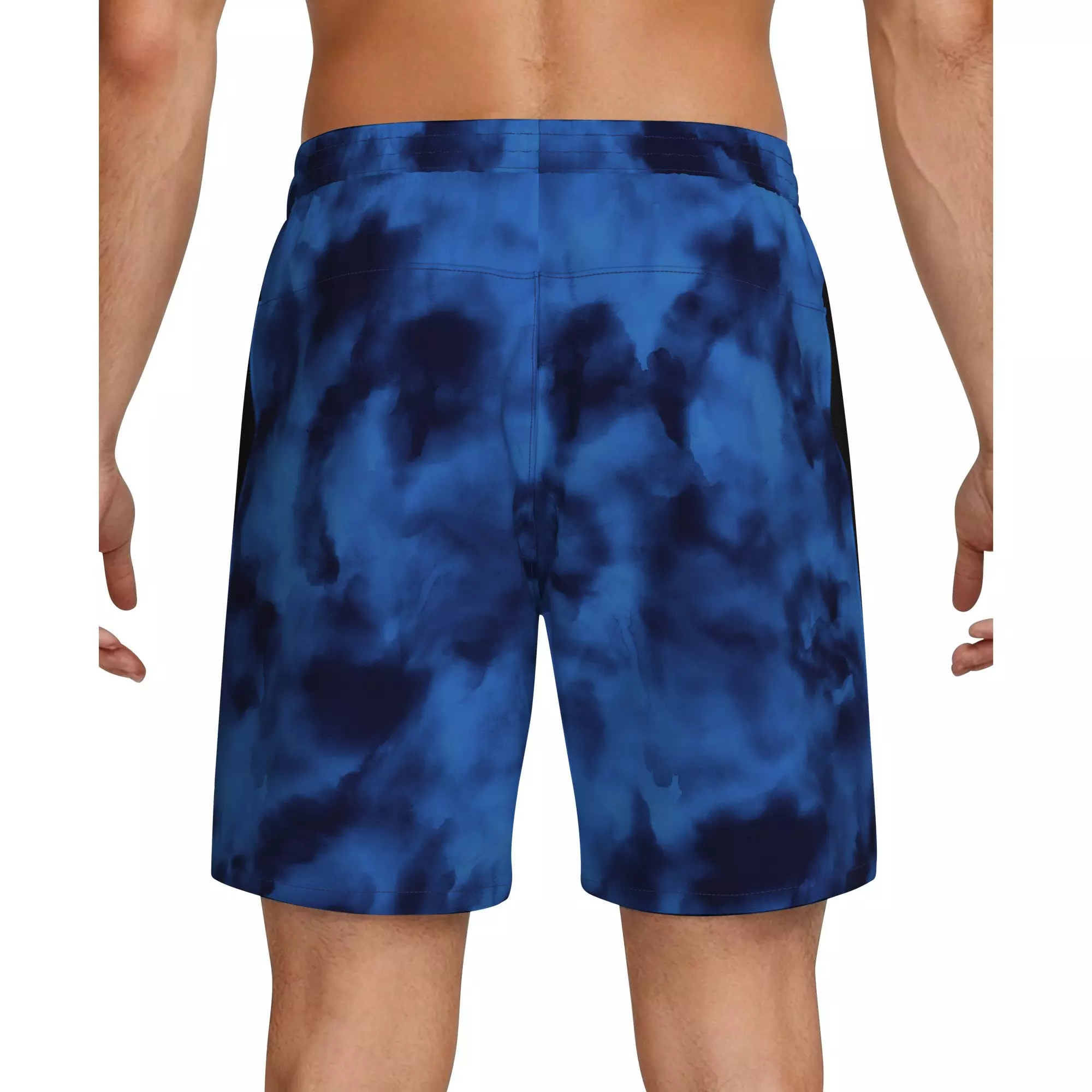 Nike Men's Swim Contend 7" Boxer Volley Short - BLUE/BLACK