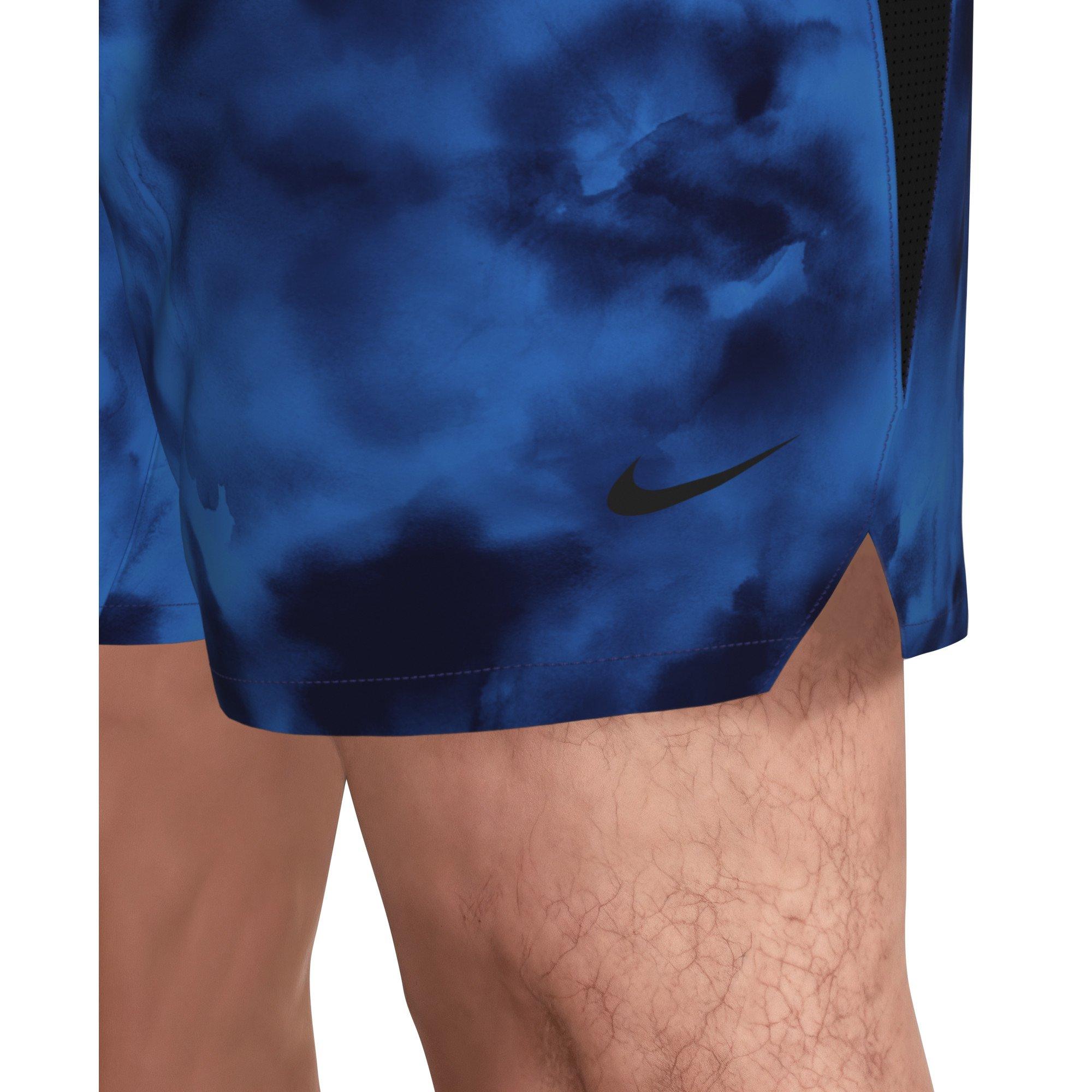 Nike Men's Swim Contend 7" Boxer Volley Short - BLUE/BLACK Thumbnail View 4